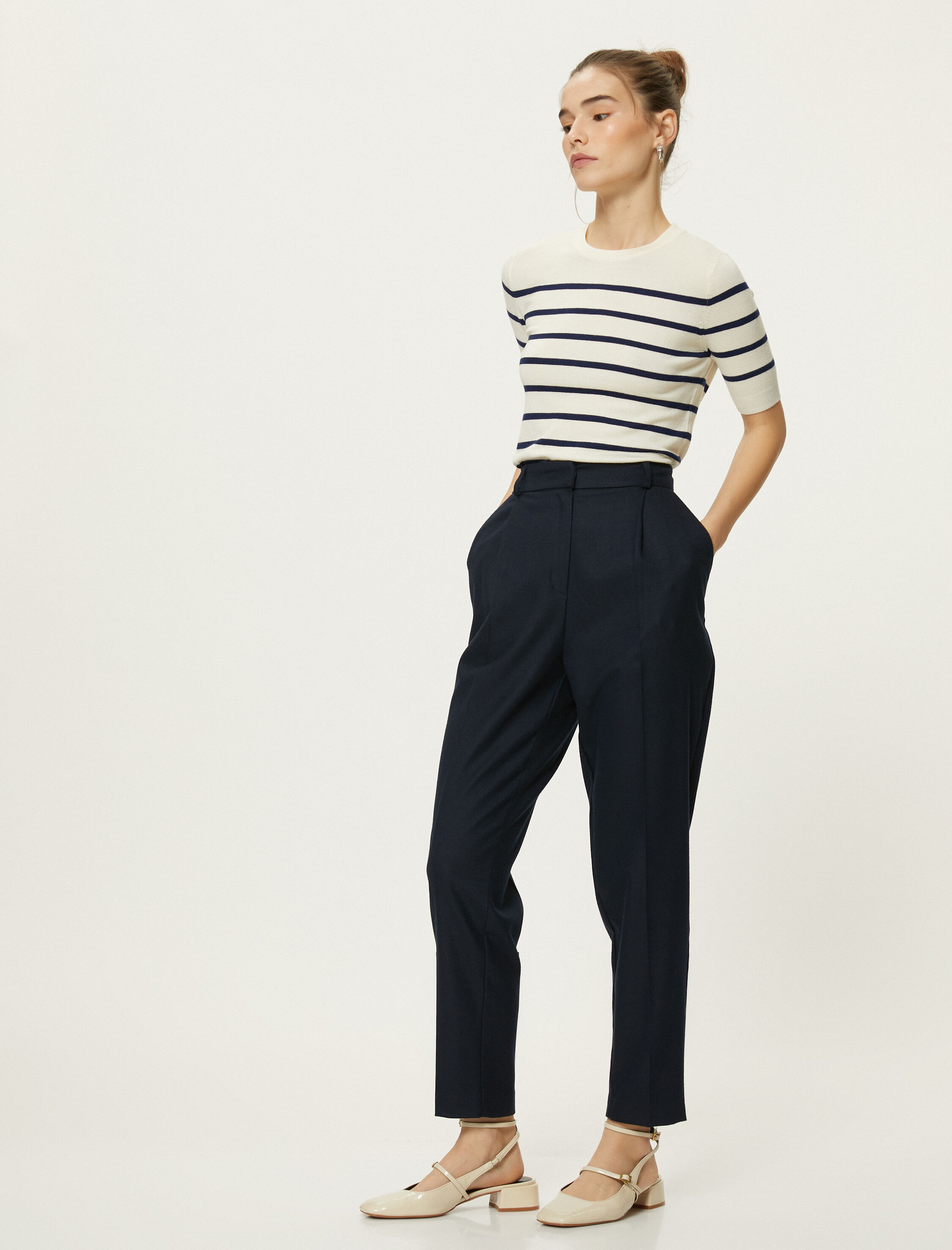   Triko Kazak Kısa Kollu Bisiklet Yaka Standart Kesim