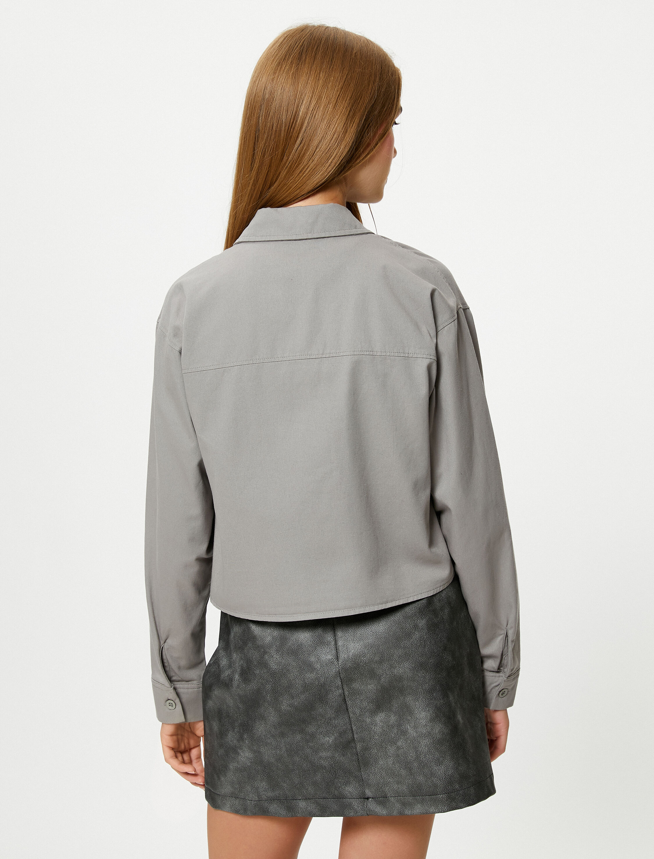   Gömlek Ceket Kapaklı Cepli Pamuklu