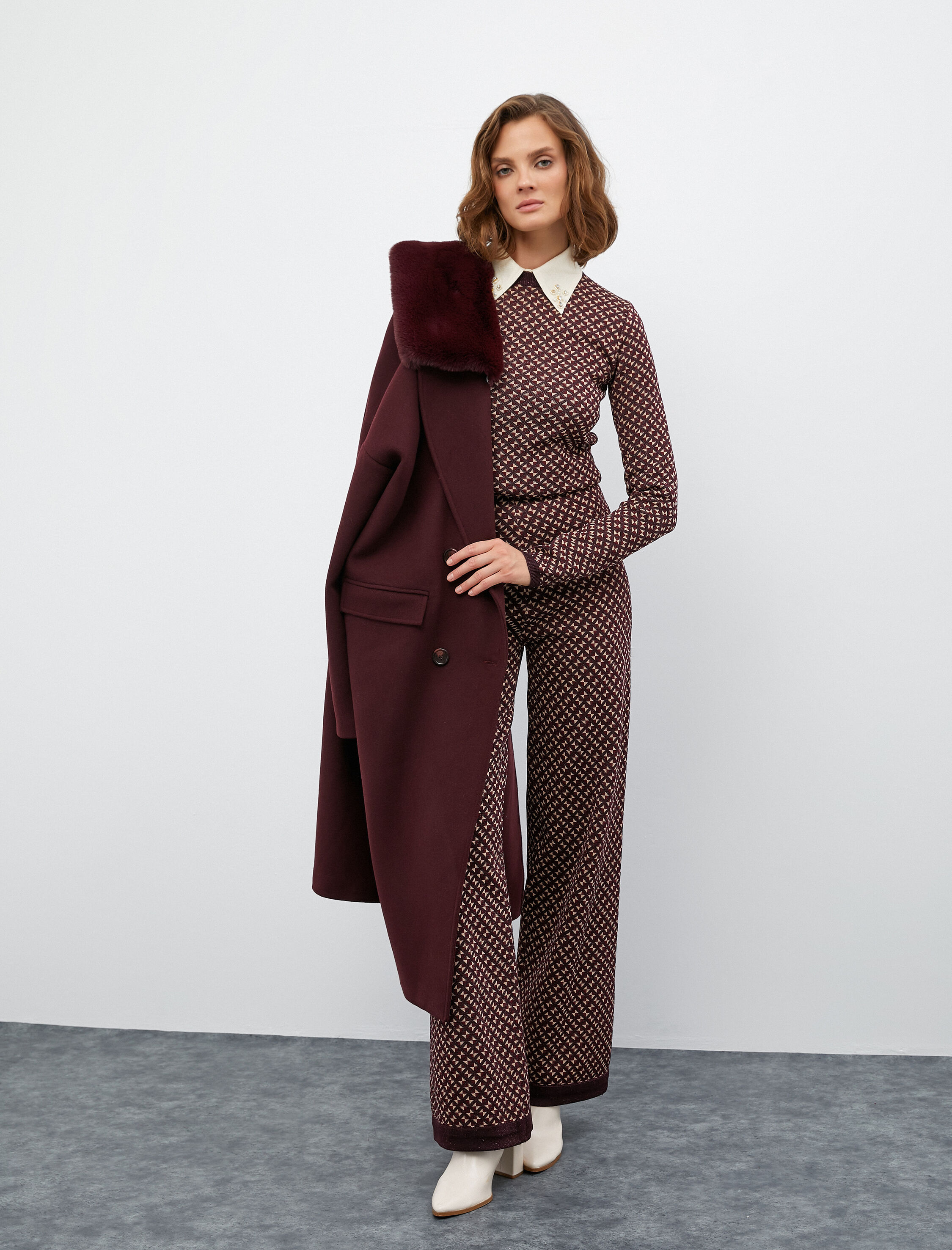   Melis Ağazat X Koton - Simli Bisiklet Yaka Triko Kazak