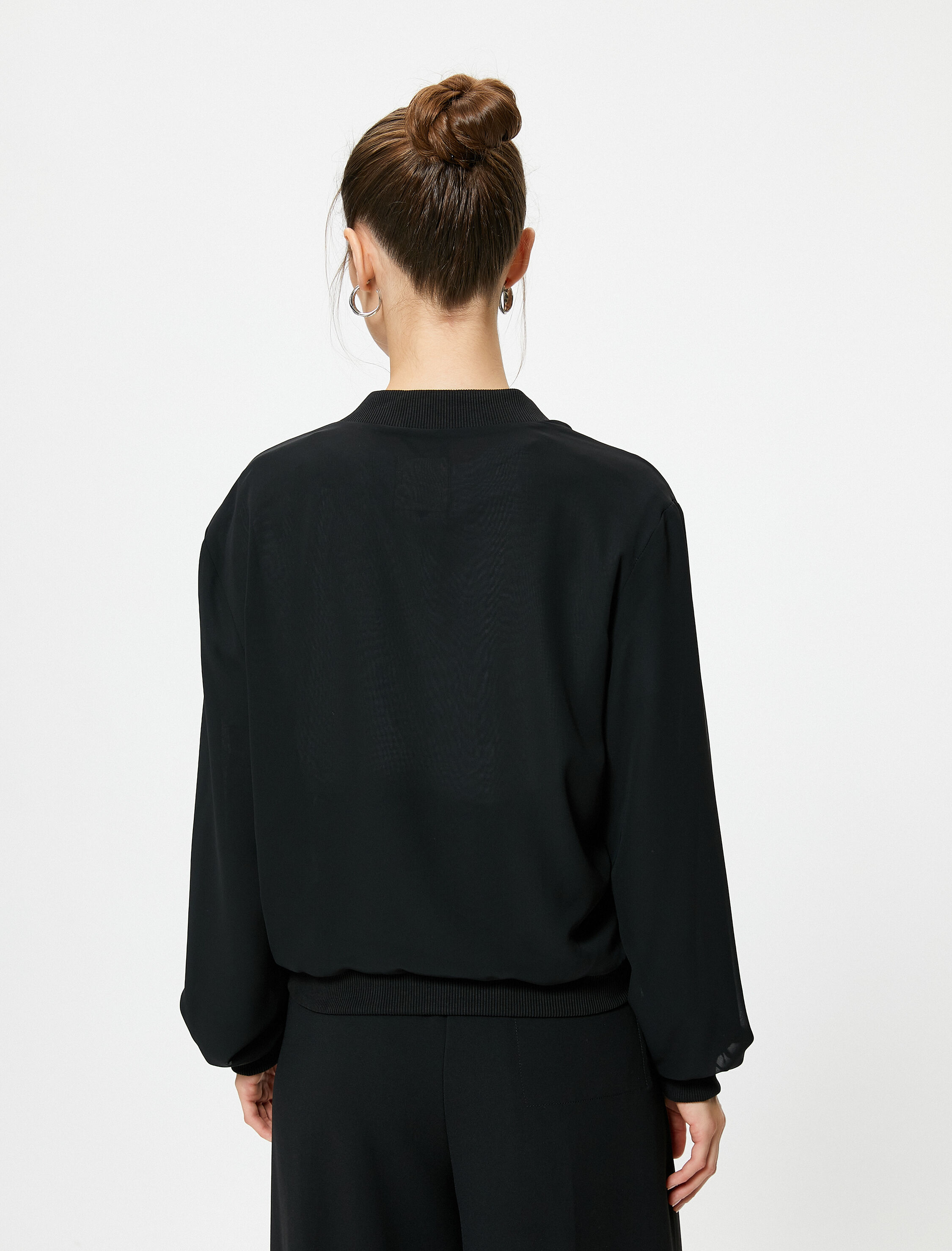   Kolej Bomber Ceket Fermuarlı Cep Detaylı