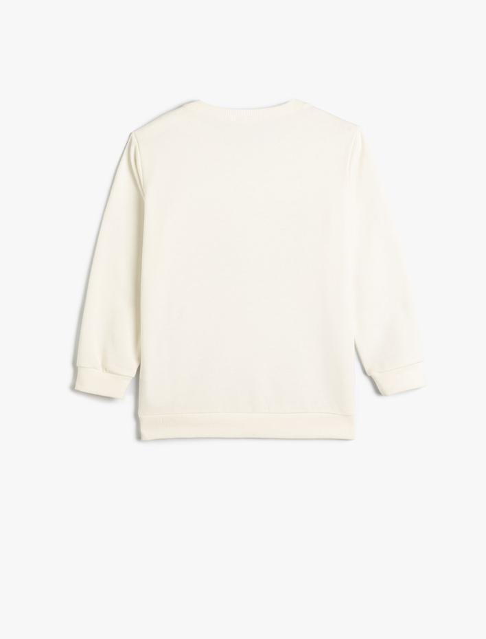 Erkek Çocuk Atatürk Baskılı Sweatshirt Uzun Kollu Bisiklet Yaka