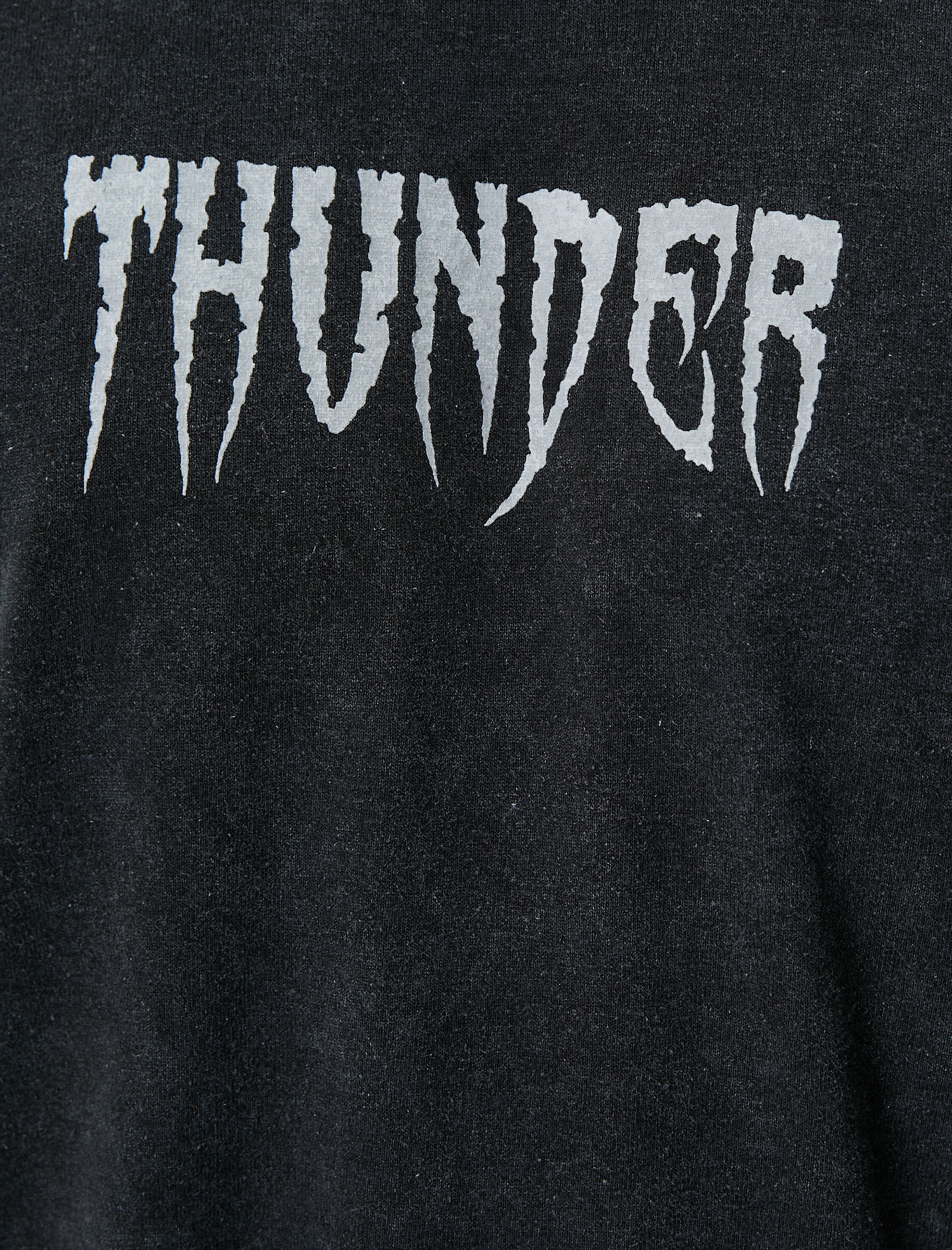   Yıkamalı Tişört Rahat Kesim Slogan Baskılı Bisiklet Yaka Kısa Kollu