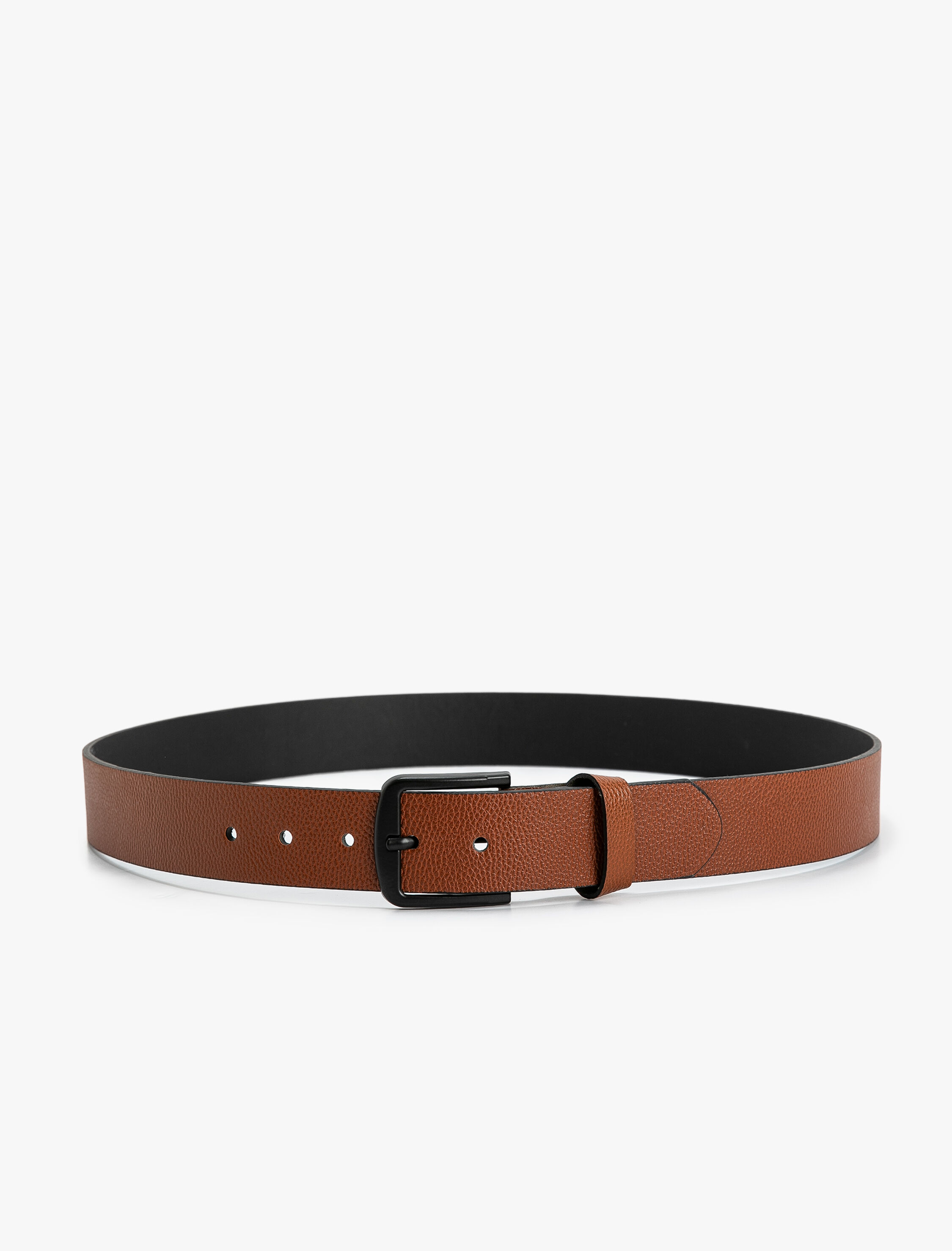  Erkek Kemer Deri Görünümlü Metal Toka Detaylı