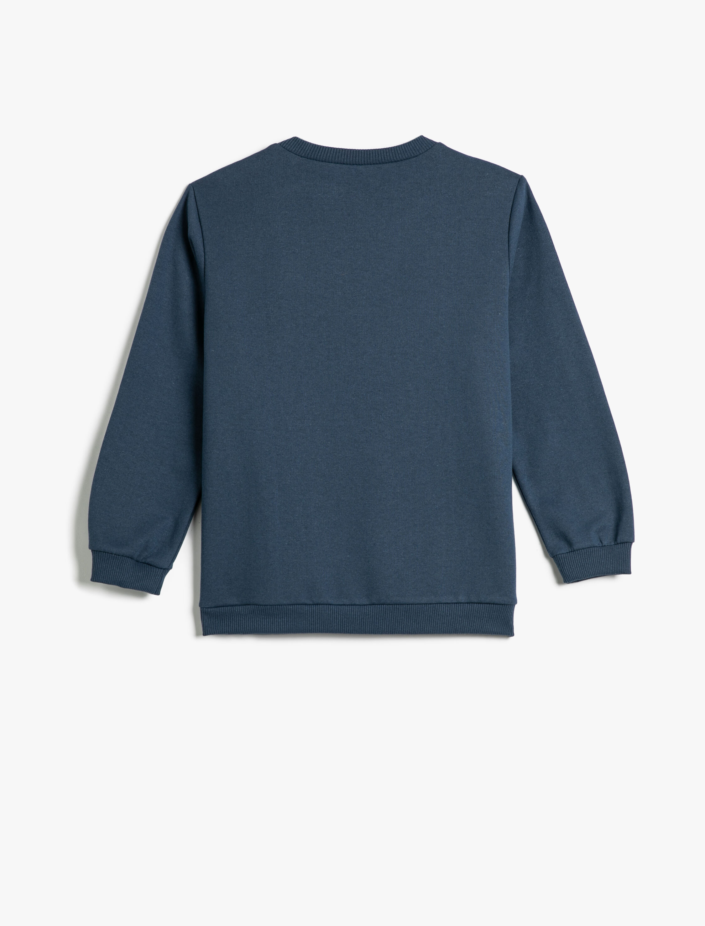 ⭐︎ブルー⭐︎ Mavi Erkek Çocuk Dinozorlu Sweatshirt Bisiklet Yaka Uzun Kollu