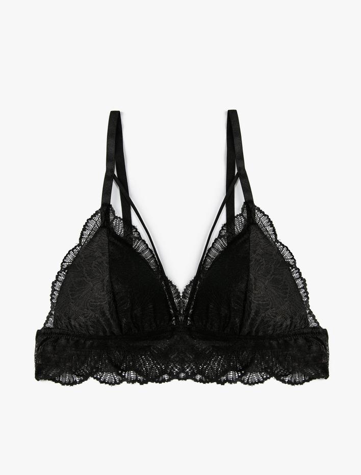  Balensiz Sütyen Dolgusuz Kapsız Dantelli