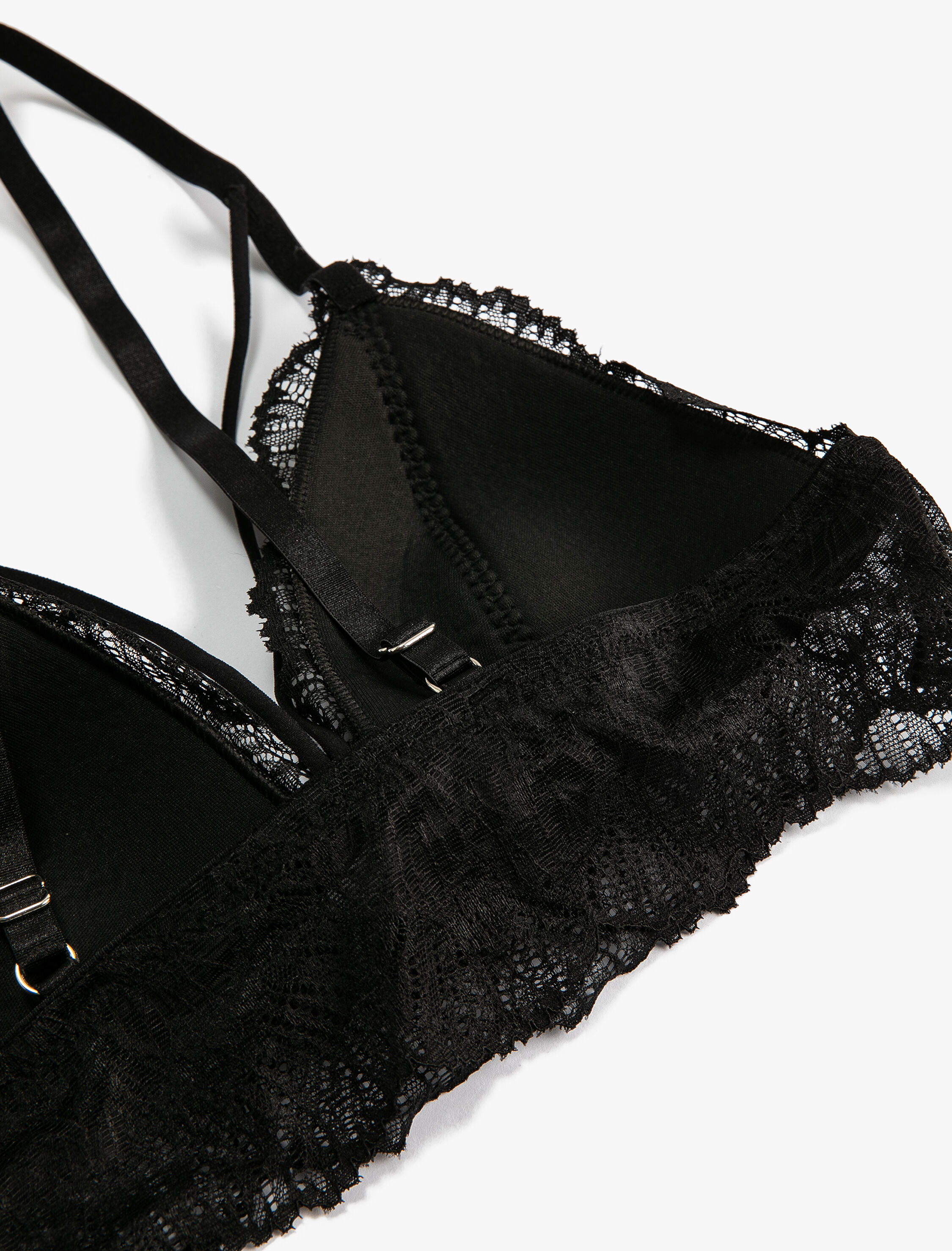   Balensiz Sütyen Dolgusuz Kapsız Dantelli