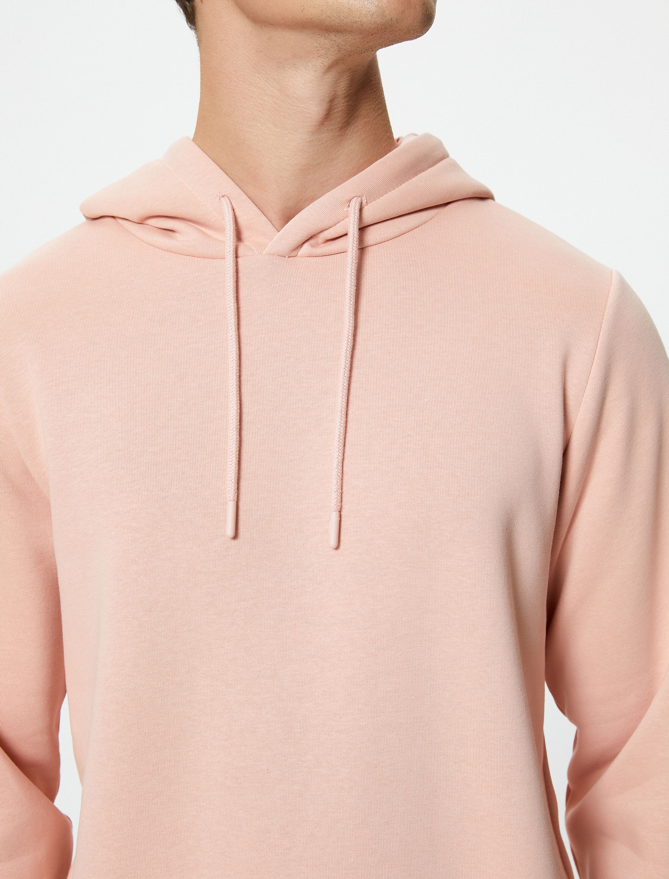   Basic Kapşonlu Sweat Uzun Kollu Şardonlu