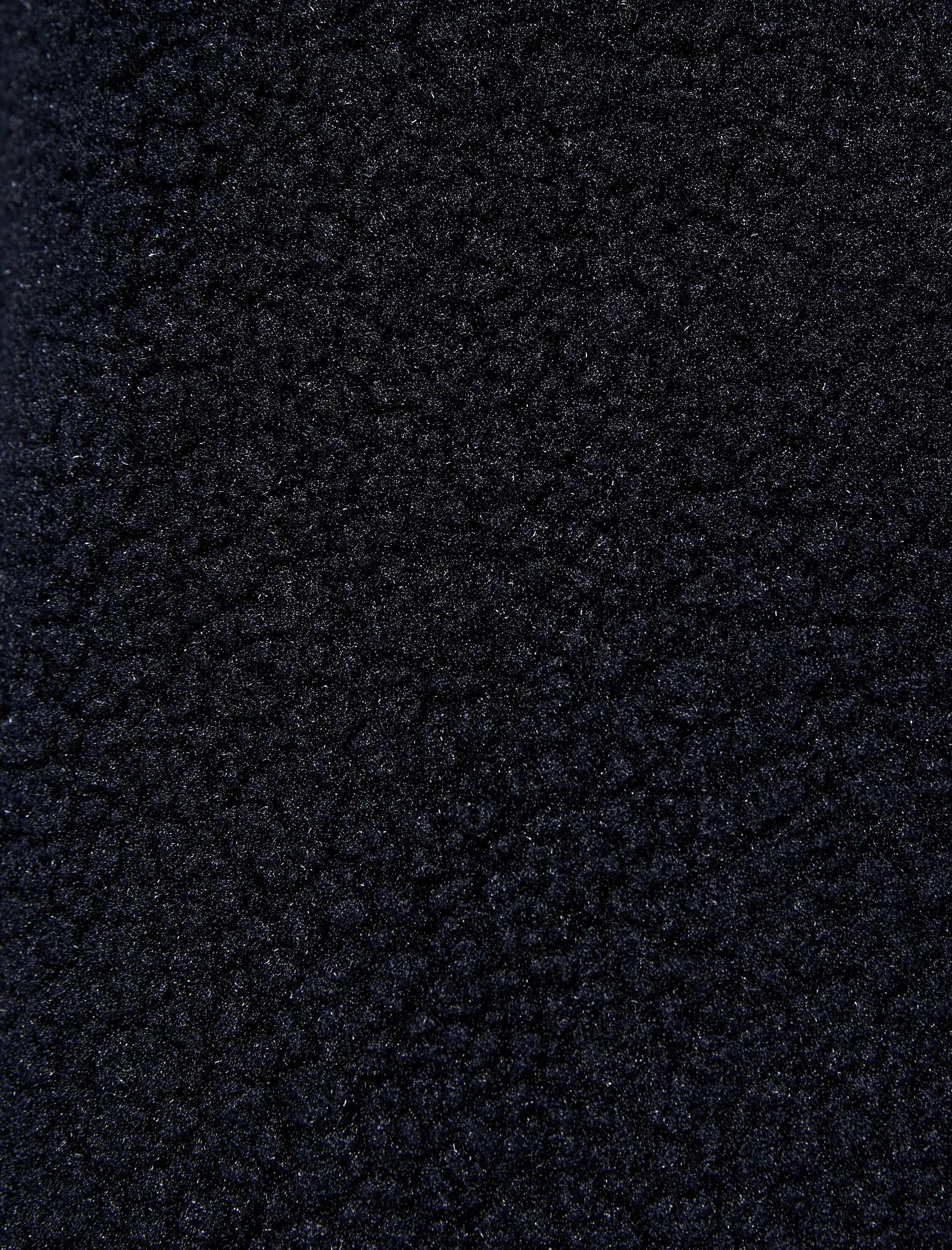   Peluş Ceket Fermuarlı Çift Cepli Klasik Yaka Uzun Kollu