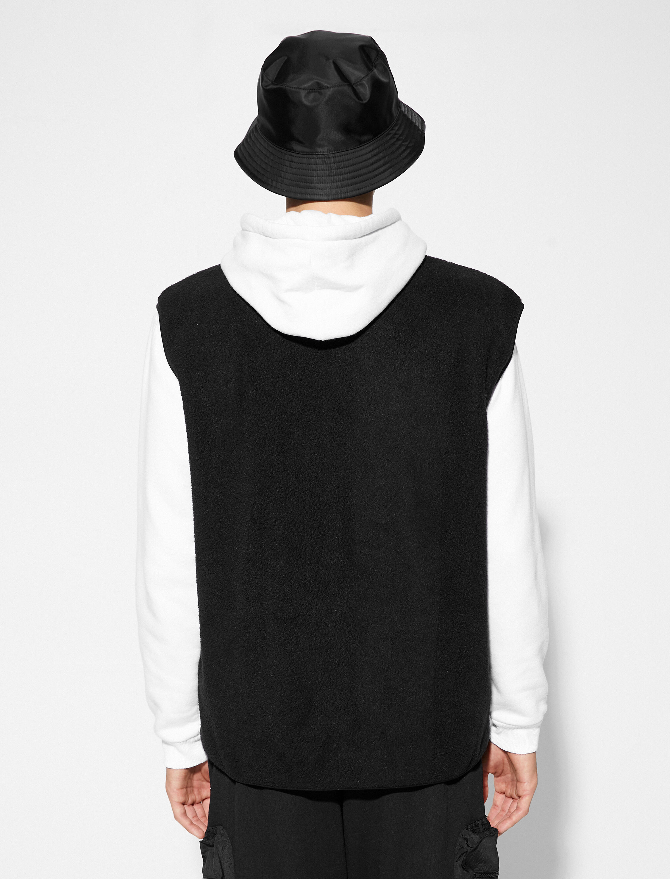   Peluş Yelek Fermuarlı Kanguru Cep Detaylı Dik Yaka