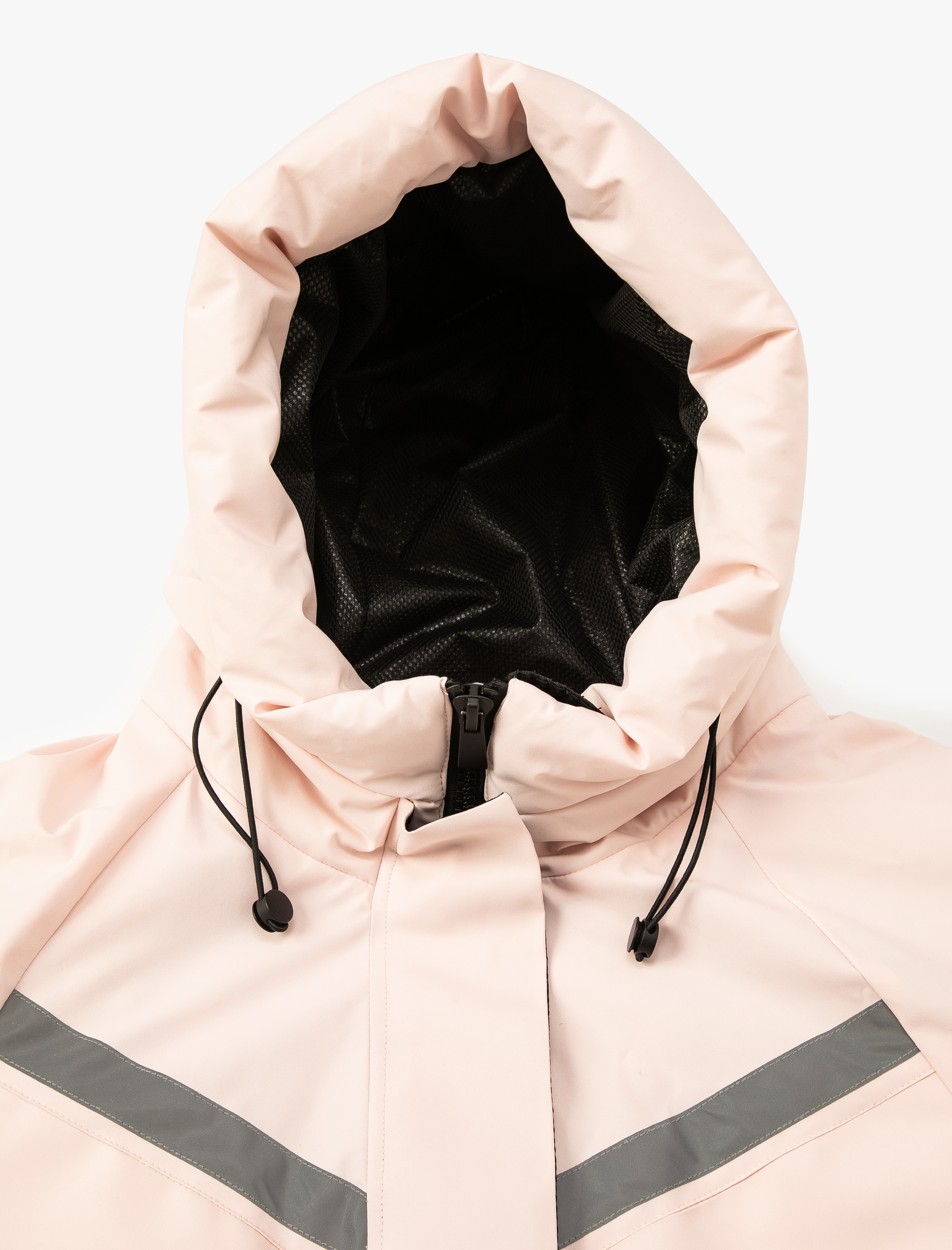   Şişme Mont Kapşonlu Cepli Reflektör Detaylı Beli Bağcıklı Fermuar Kapamalı