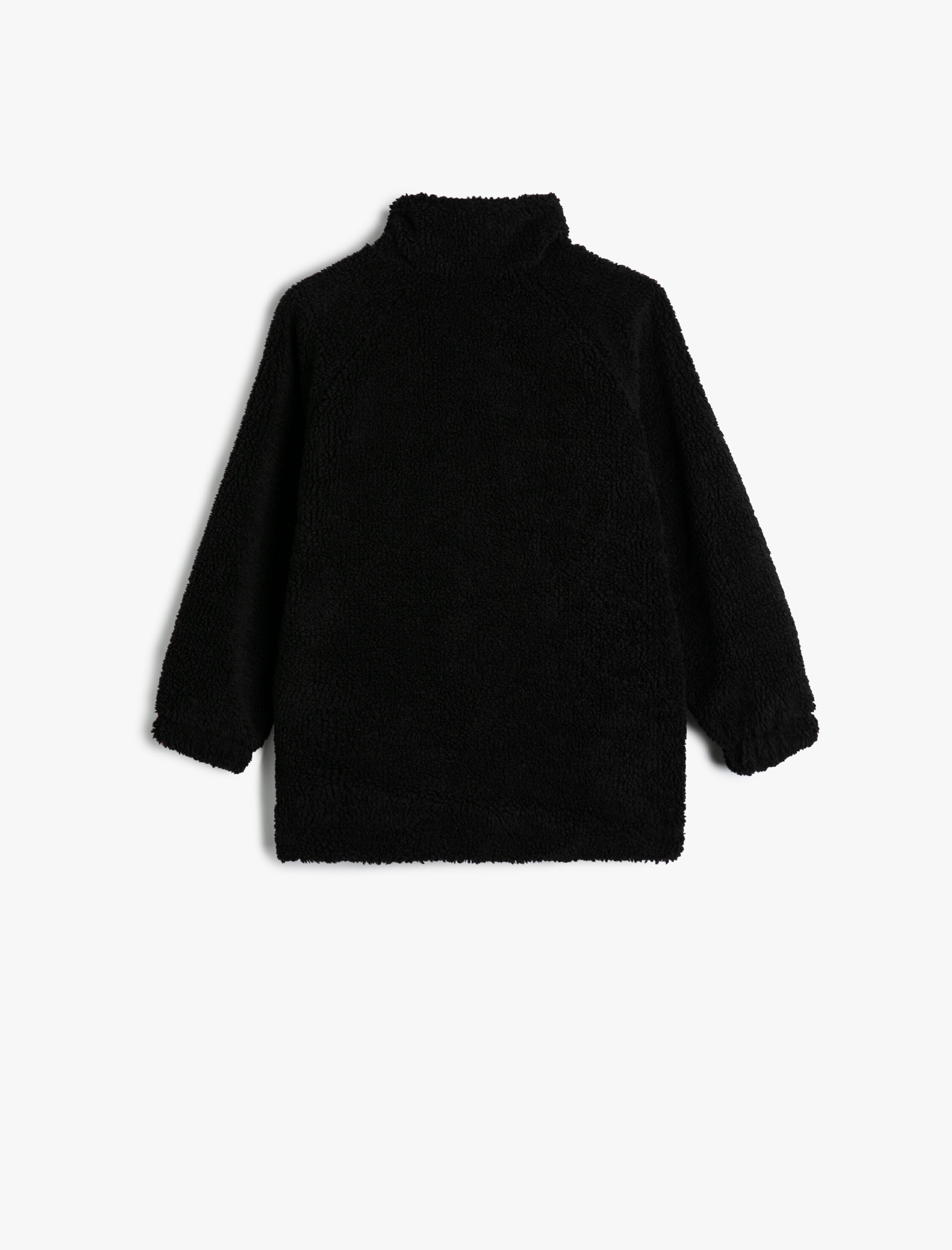  Erkek Çocuk Peluş Ceket Fermuarlı Dik Yaka Cepli Paraşüt Kumaş Detaylı