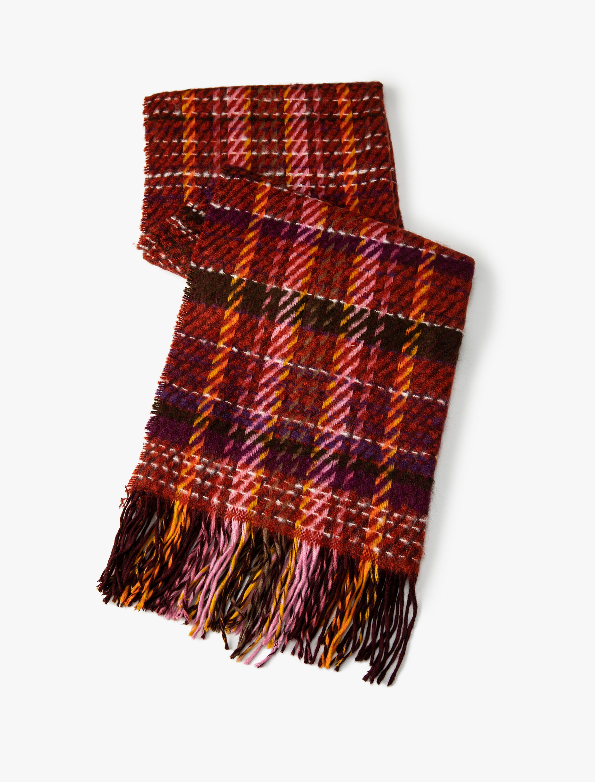  Kadın Örgü Şal Püsküllü Yumuşak Dokulu Çok Renkli