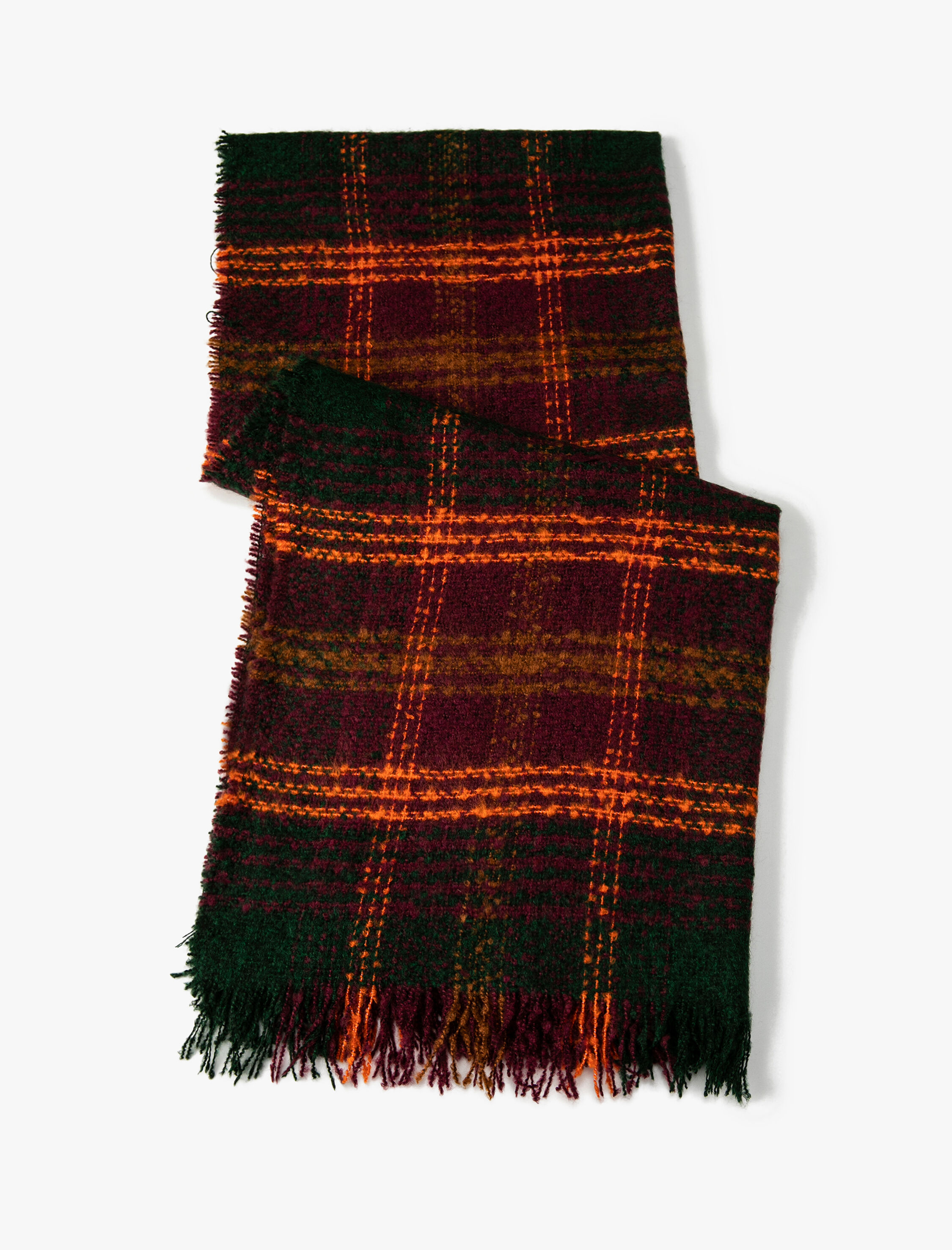  Kadın Atkı Püsküllü Yumuşak Dokulu