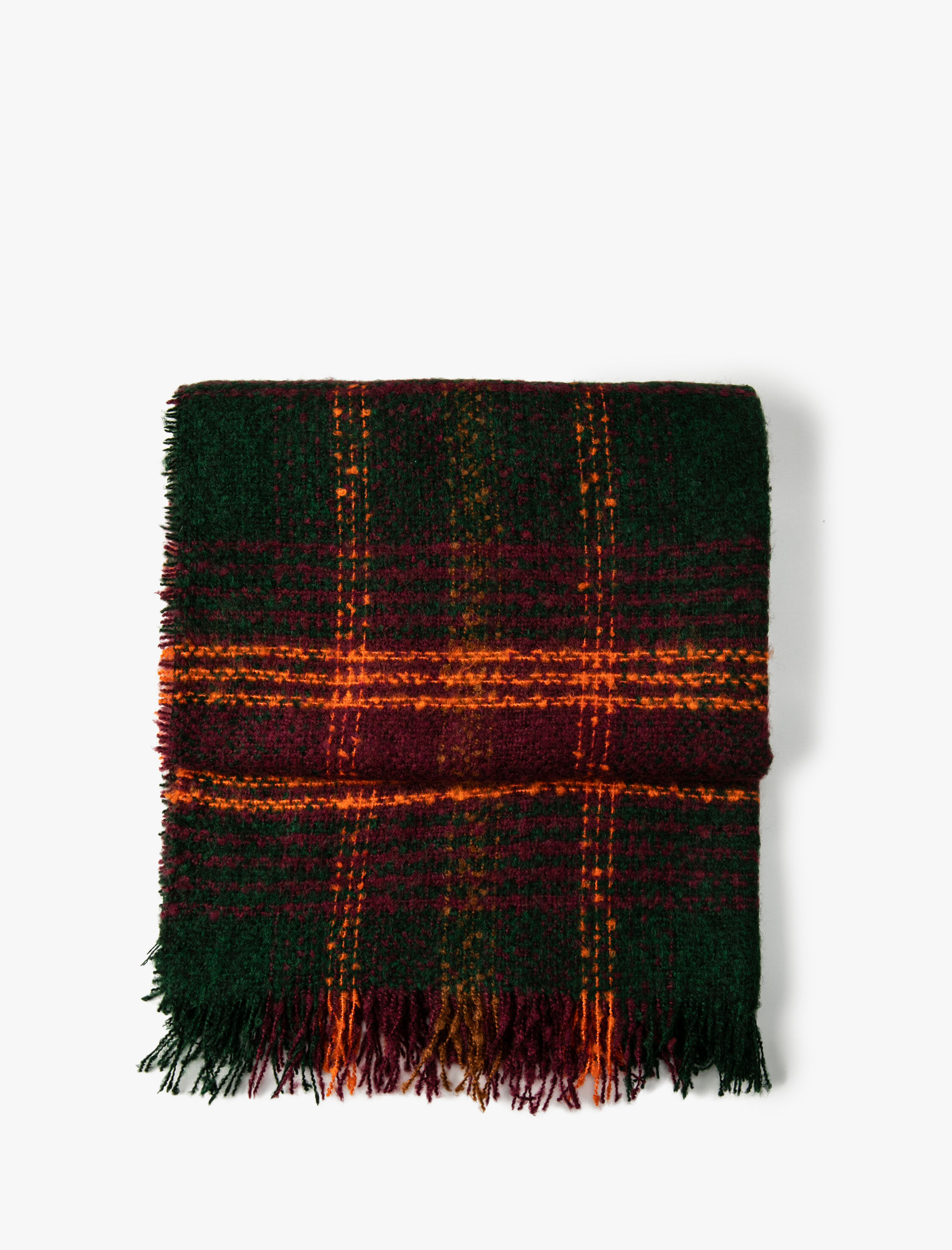  Kadın Atkı Püsküllü Yumuşak Dokulu