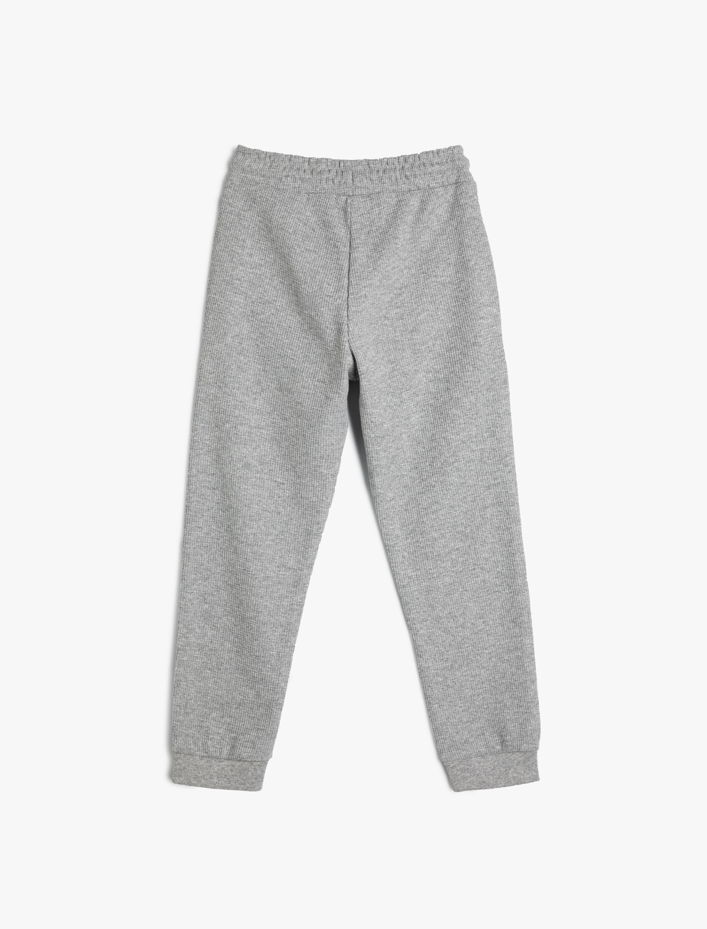  Erkek Çocuk Basic Jogger Eşofman Altı Cepli Beli Bağlamalı