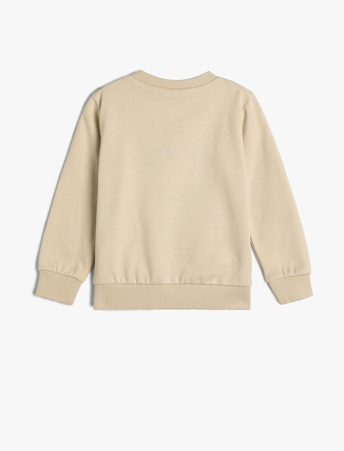 Erkek Bebek Tom ve Jerry Sweatshirt Lisanslı Uzun Kollu Bisiklet Yaka Pamuklu Şardonlu