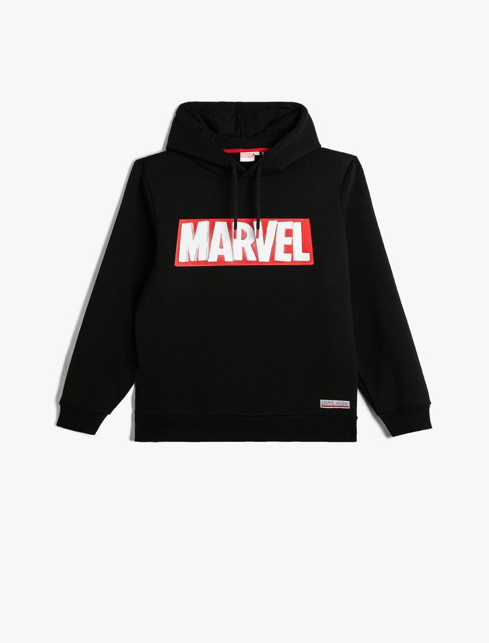  Marvel Hoodie Lisanslı Baskılı Pamuklu