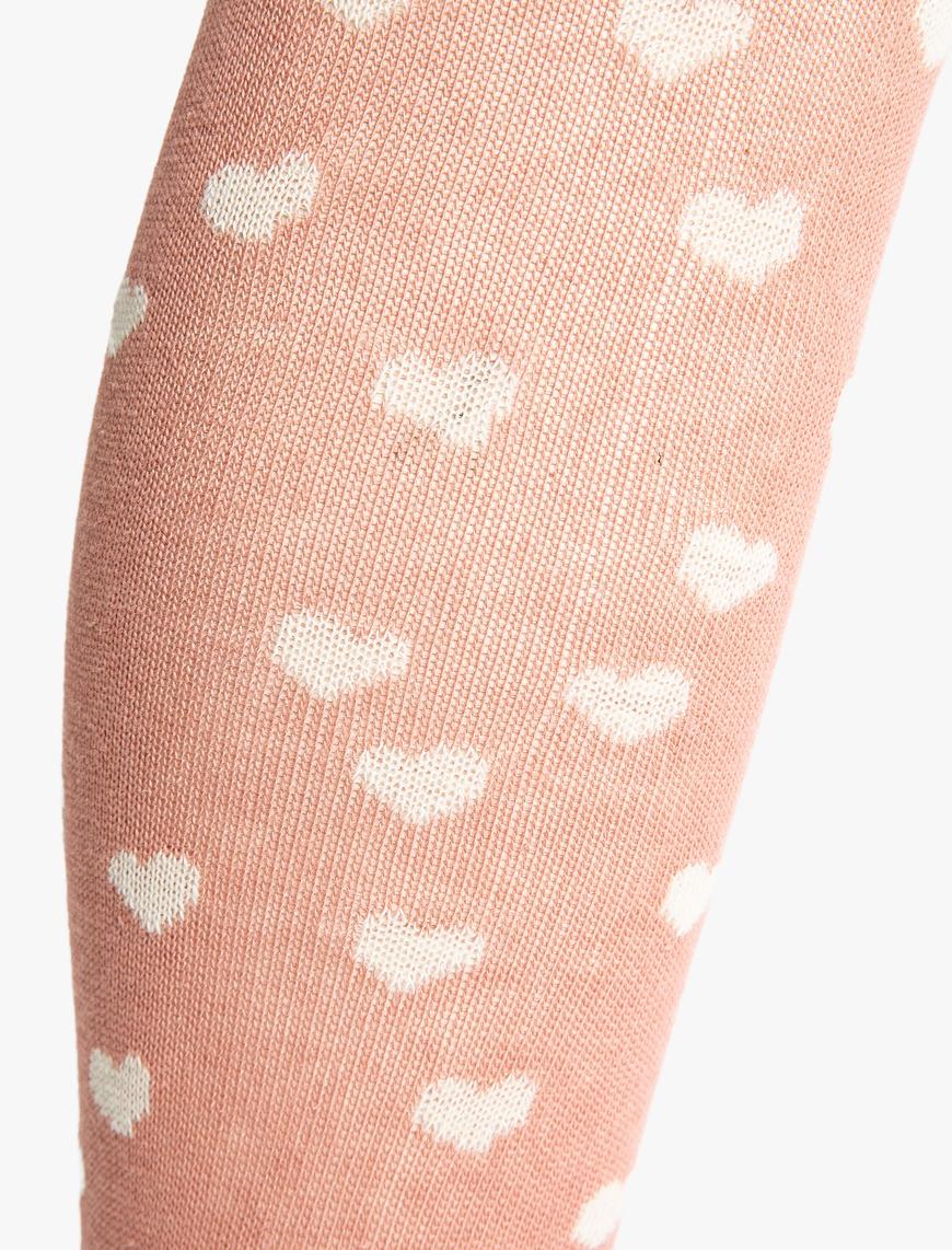  Kız Çocuk Desenli Pamuklu Külotlu Çorap