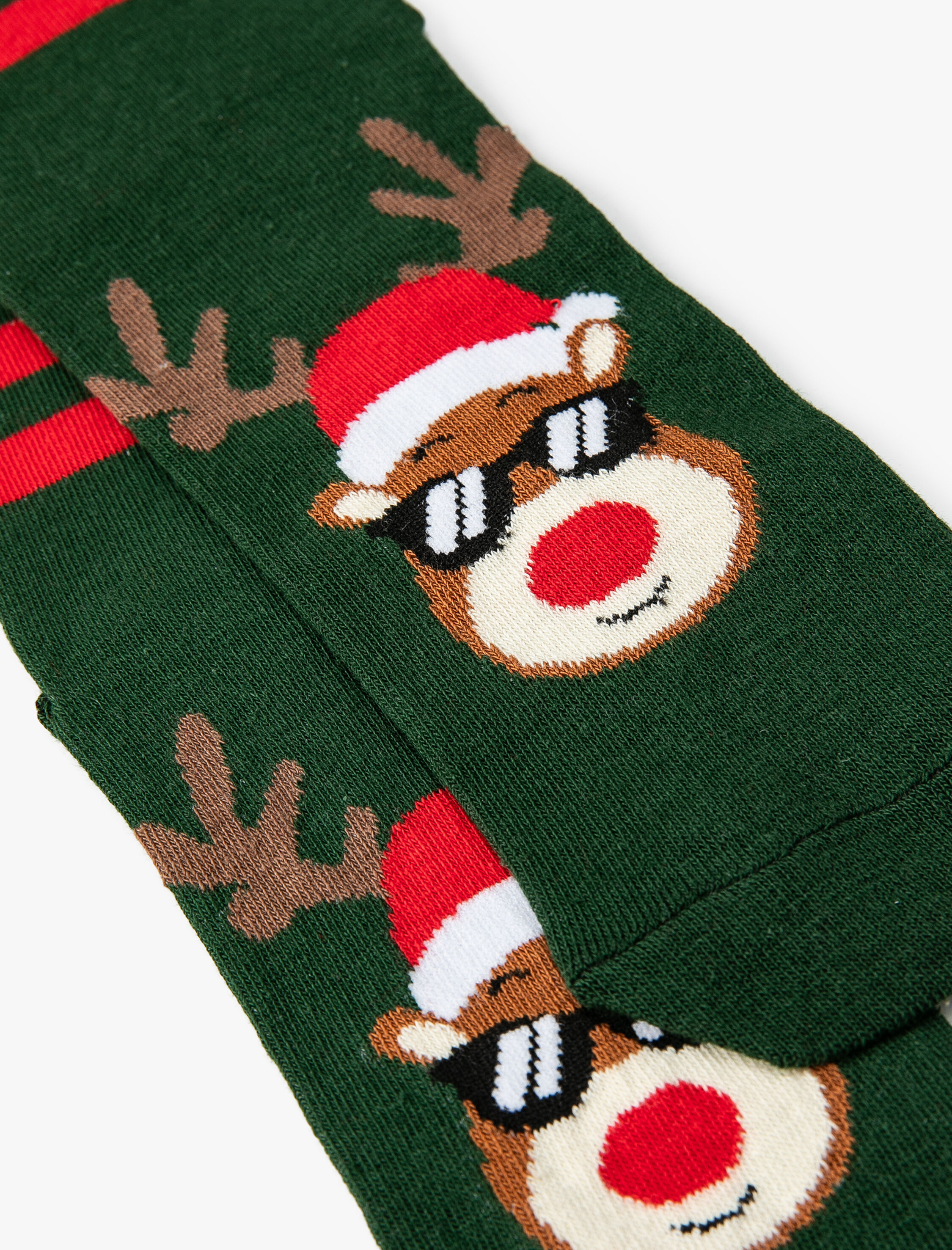  Erkek Yılbaşı Temalı Çorap Desenli