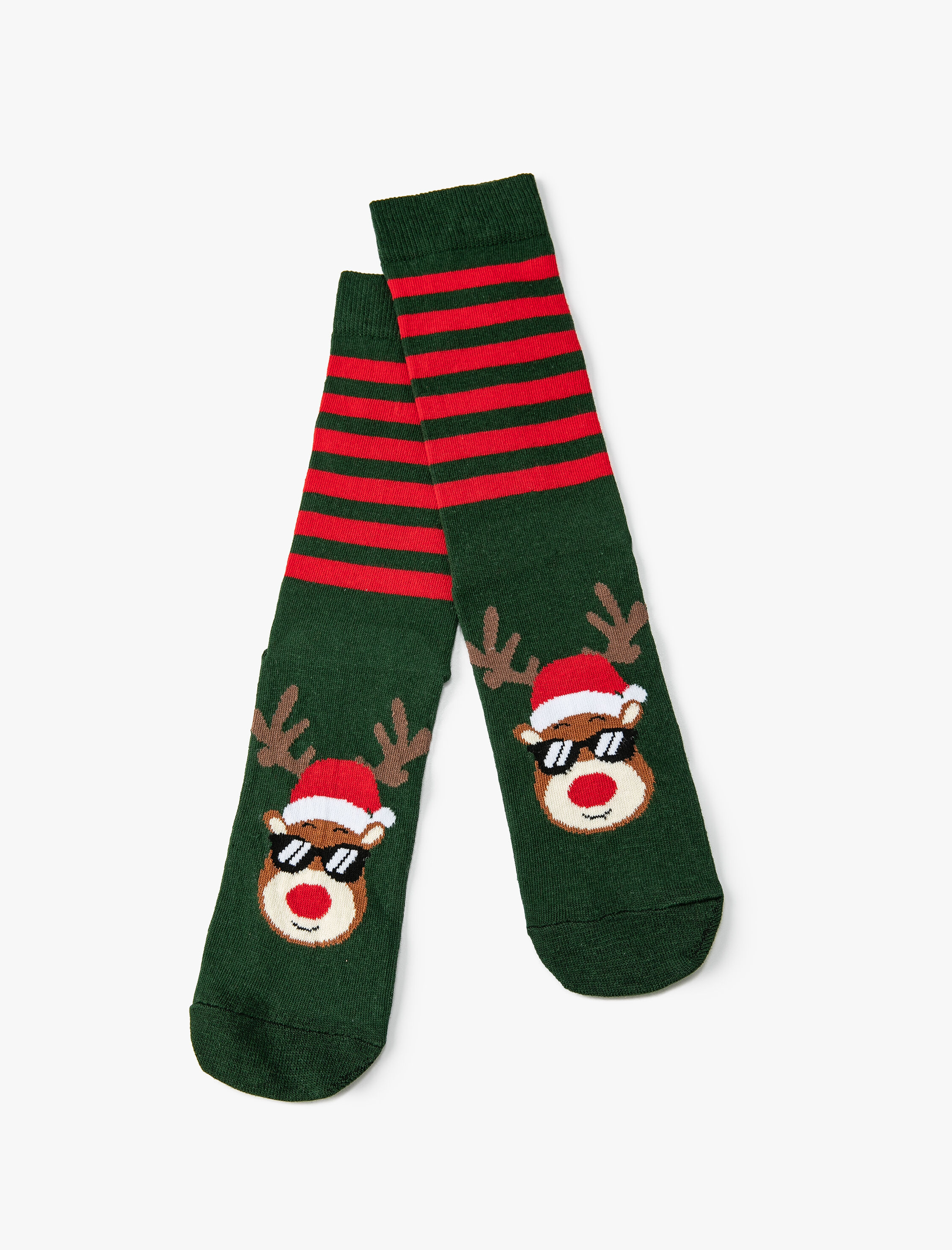  Erkek Yılbaşı Temalı Çorap Desenli