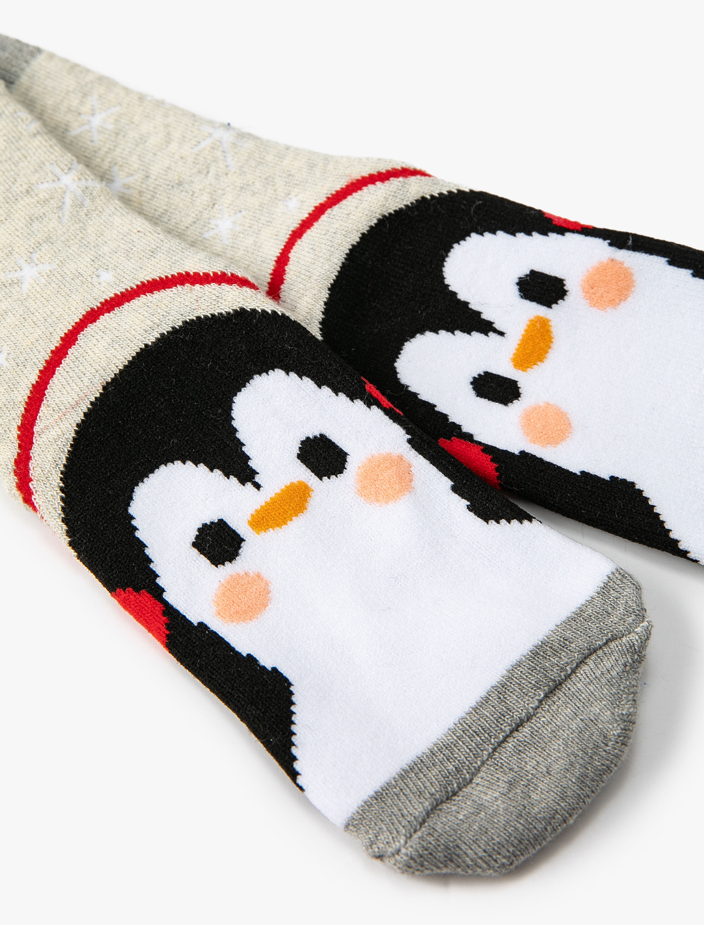  Erkek Çocuk Havlu Çorap Penguen Desenli Pamuklu