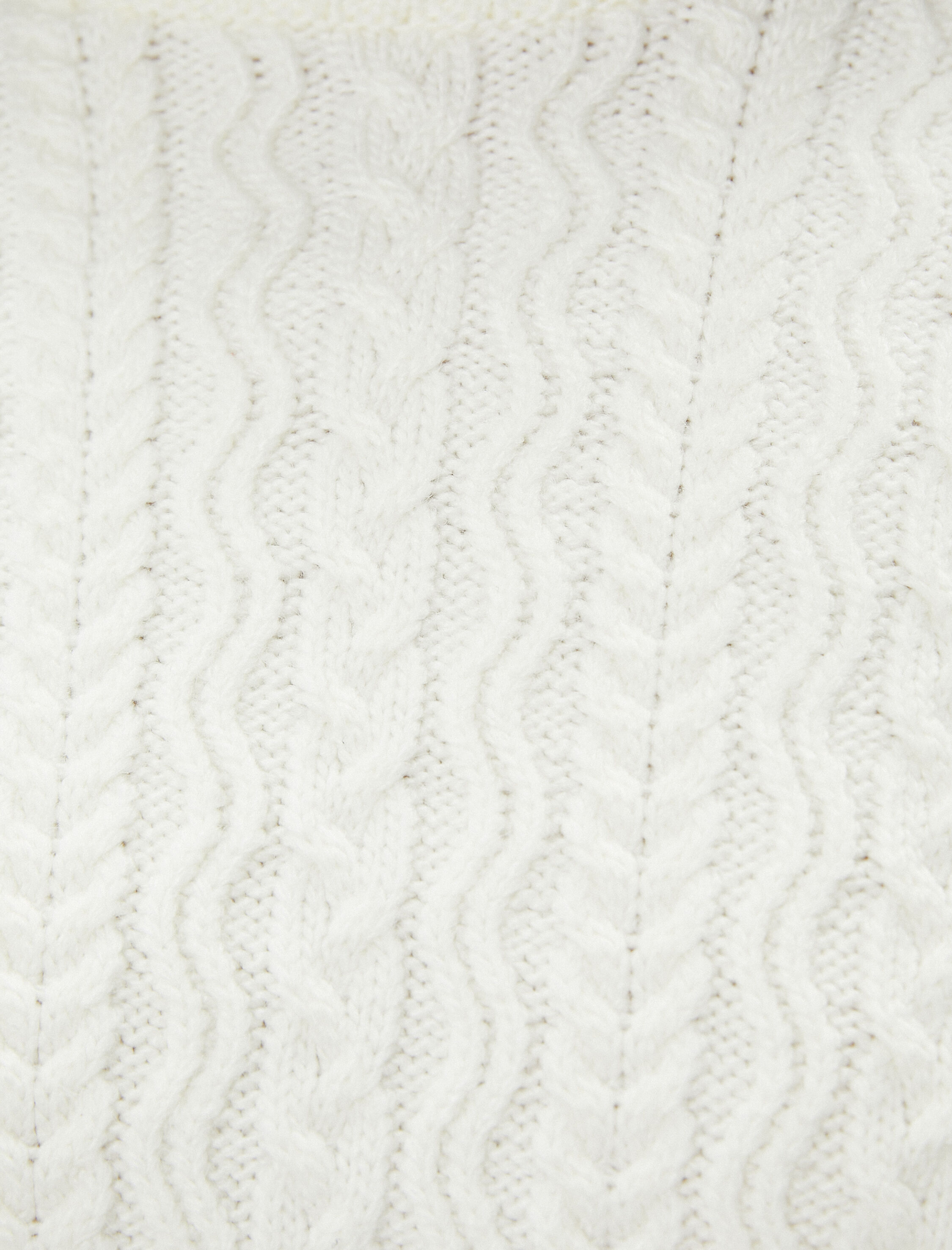   Örgü Kazak Dantelli Yaka Uzun Kollu Dokulu