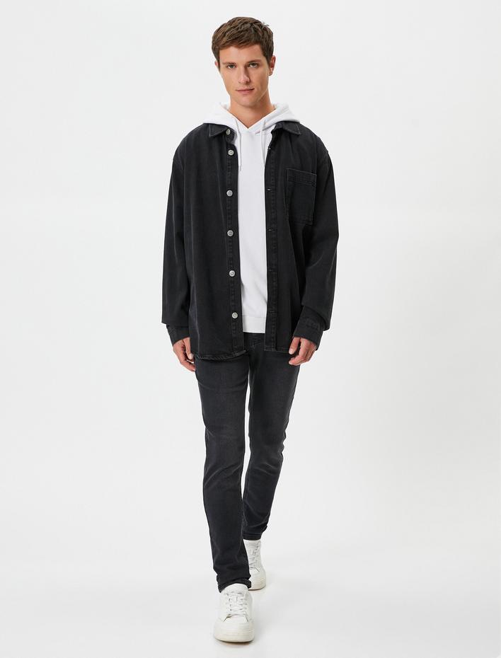  Skinny Fit Kot Pantolon - Michael Jean