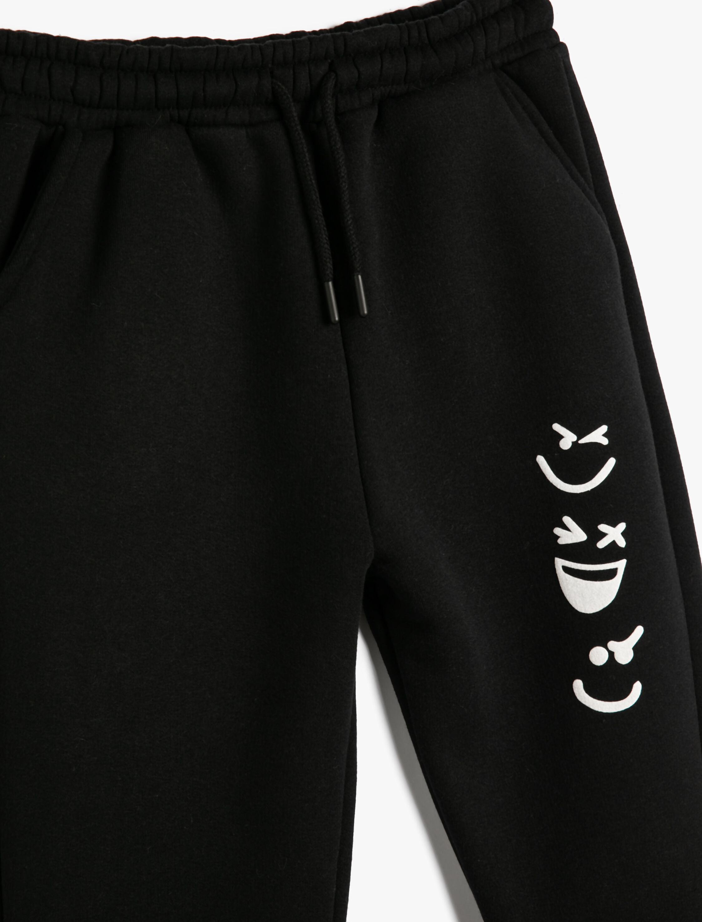  Erkek Çocuk Jogger Eşofman Altı Baskı Detaylı Cepli Beli Bağlamalı