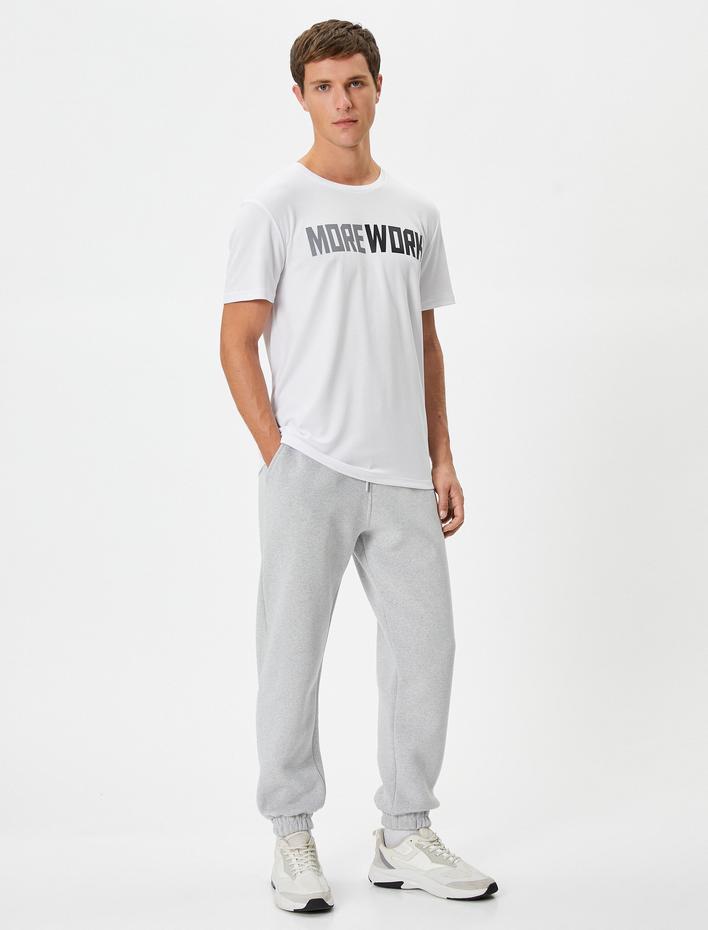  Jogger Eşofman Altı Beli Bağcıklı Cep Detaylı Şardonlu