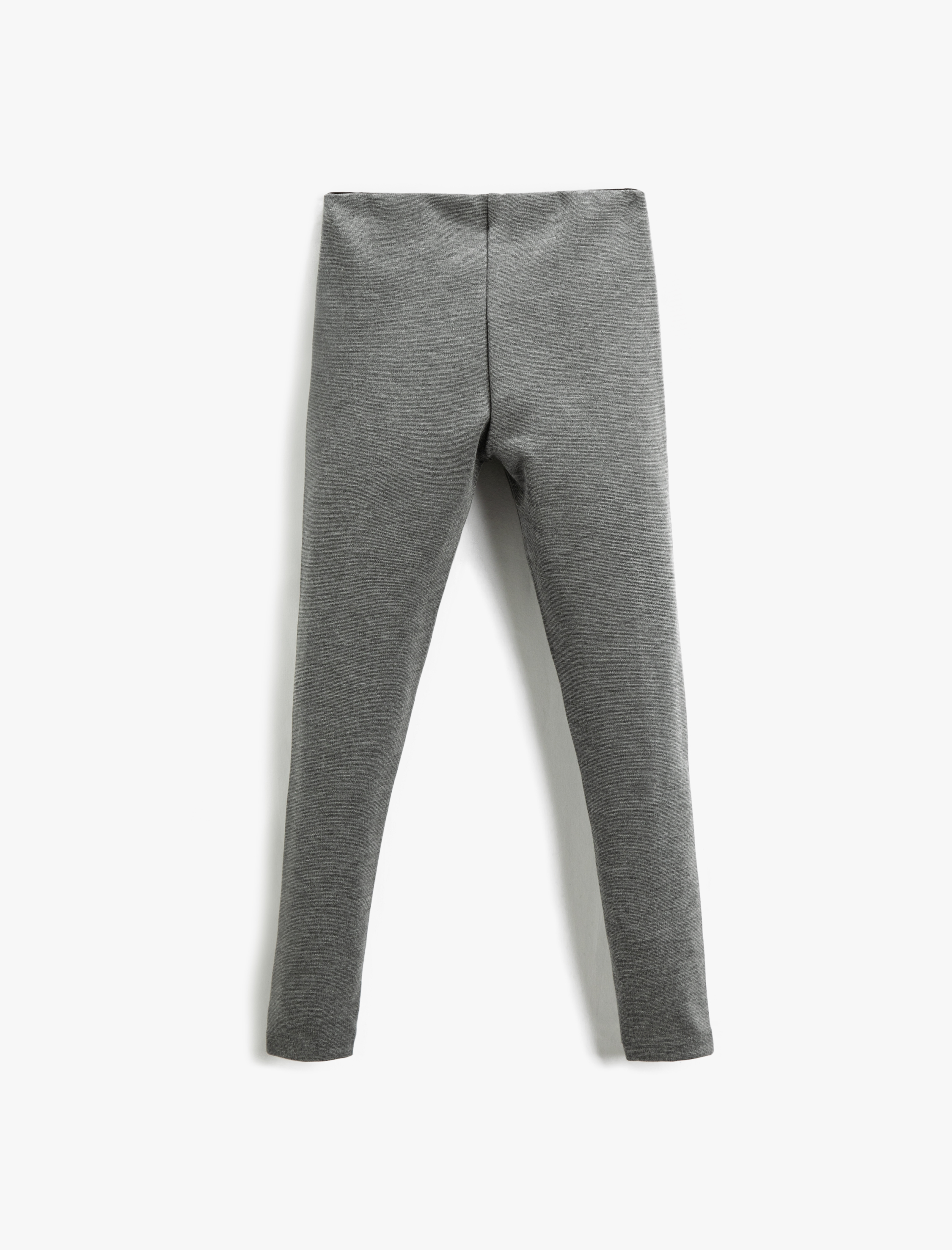  Kız Çocuk Basic Tayt Fitilli Elastik Yüksek Bel