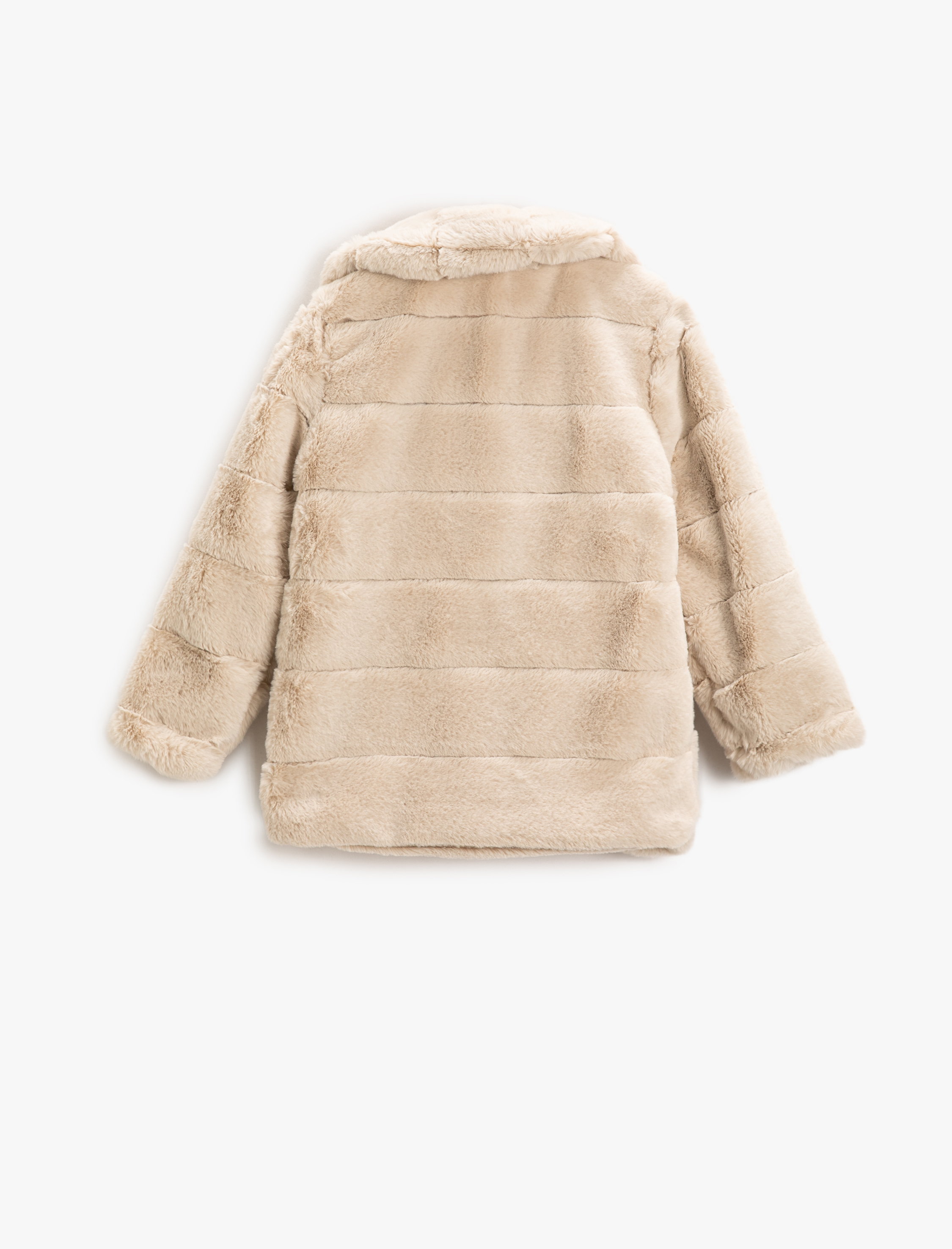  Kız Çocuk Suni Kürk Mont Bebe Yaka