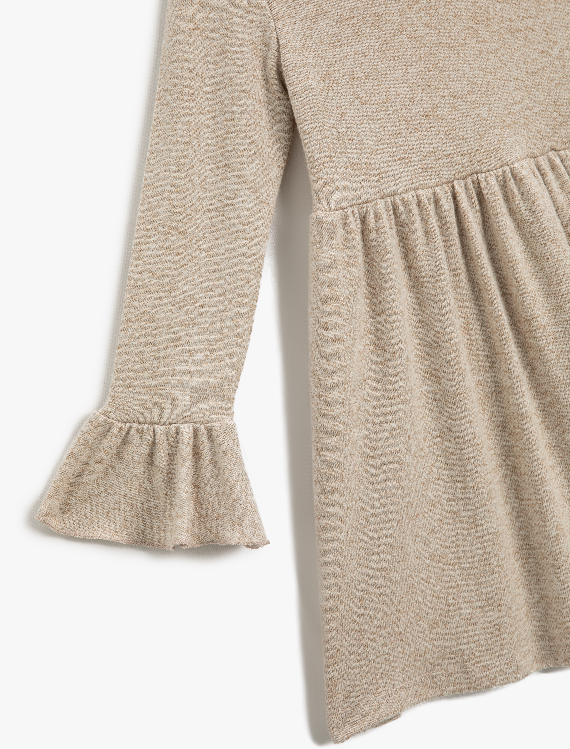  Kız Çocuk Triko Elbise Balıkçı Yaka