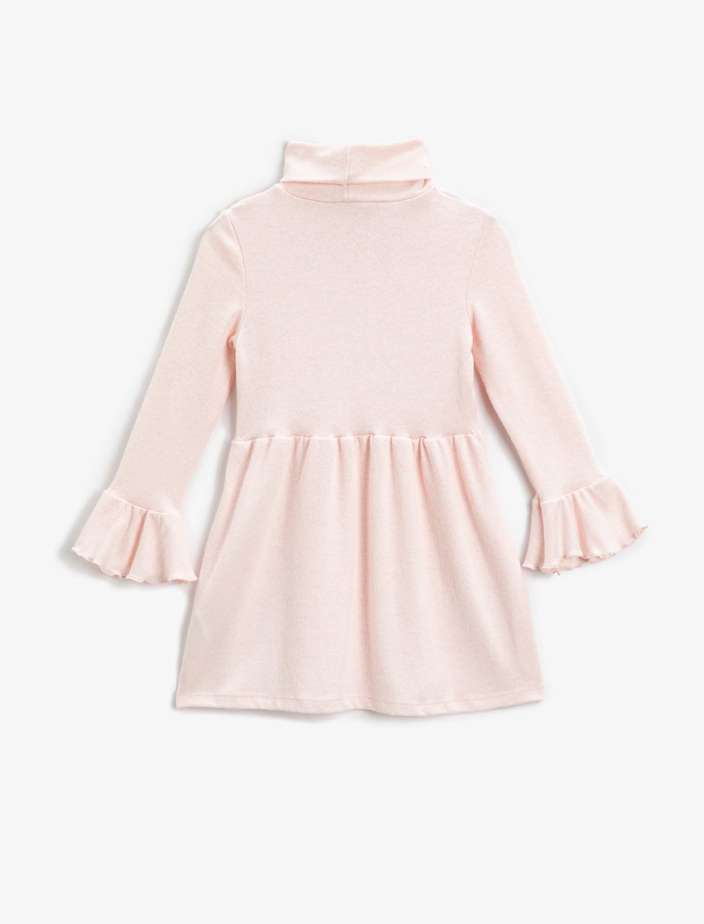  Kız Çocuk Triko Elbise Balıkçı Yaka