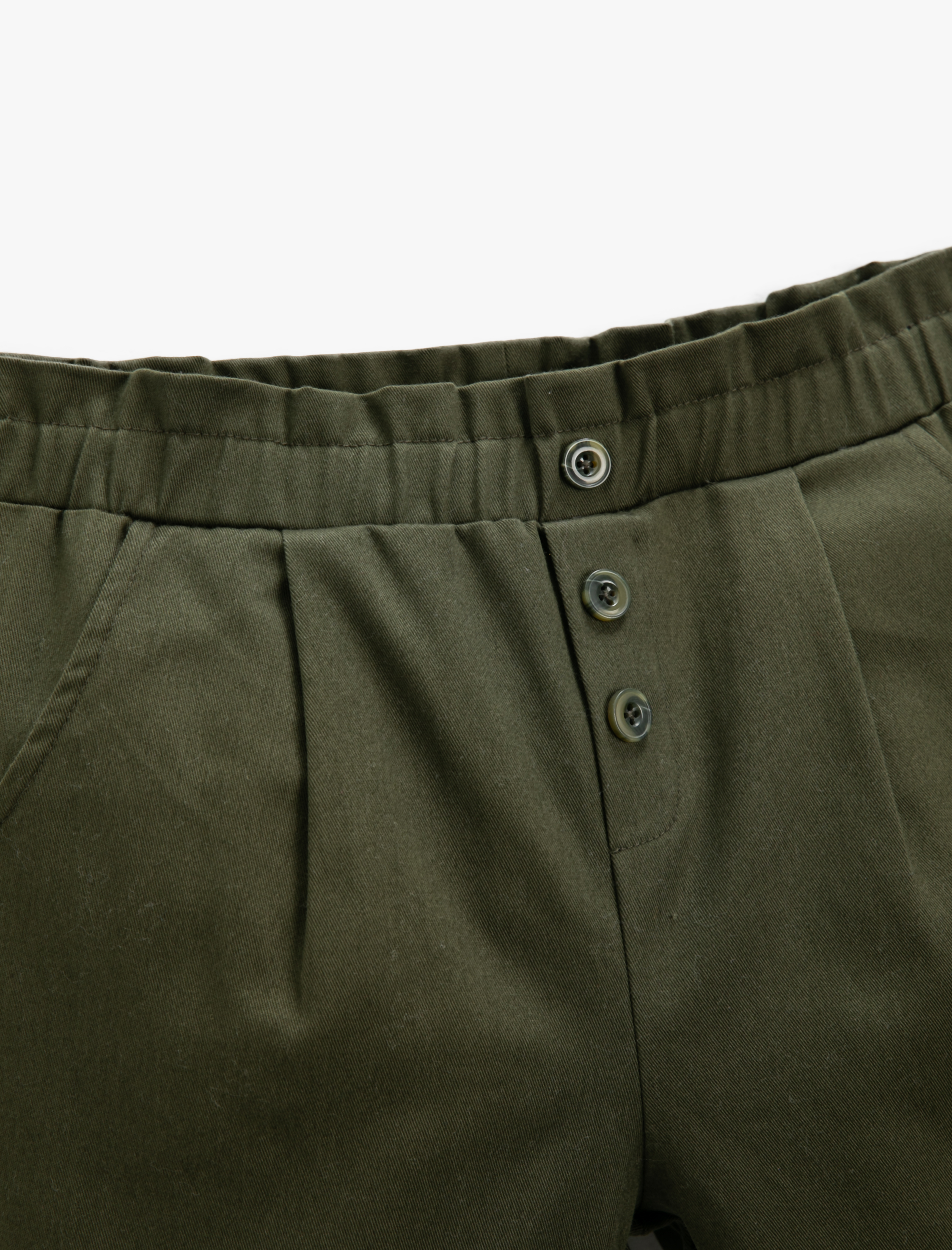  Kız Çocuk Kumaş Havuç Pantolon Düğme Detaylı Cepli