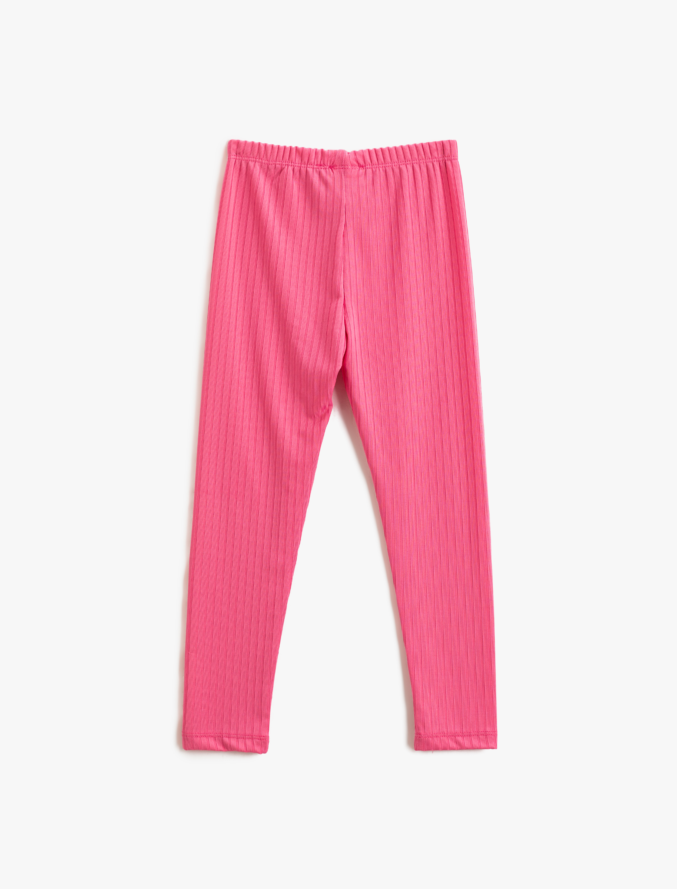  Kız Çocuk Basic Tayt Beli Lastikli