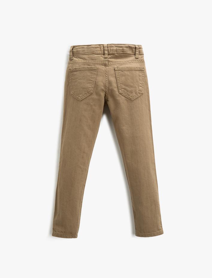 Erkek Çocuk Basic Pantolon 5 Cepli Dar Paça