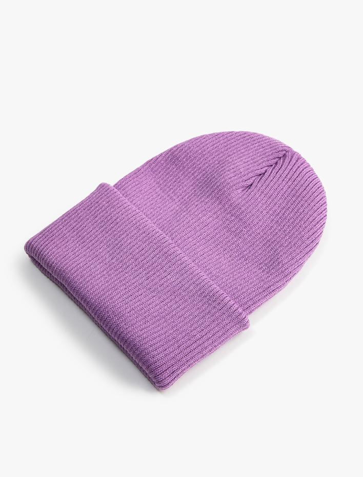 Kız Çocuk Lastikli Örgü Basic Bere