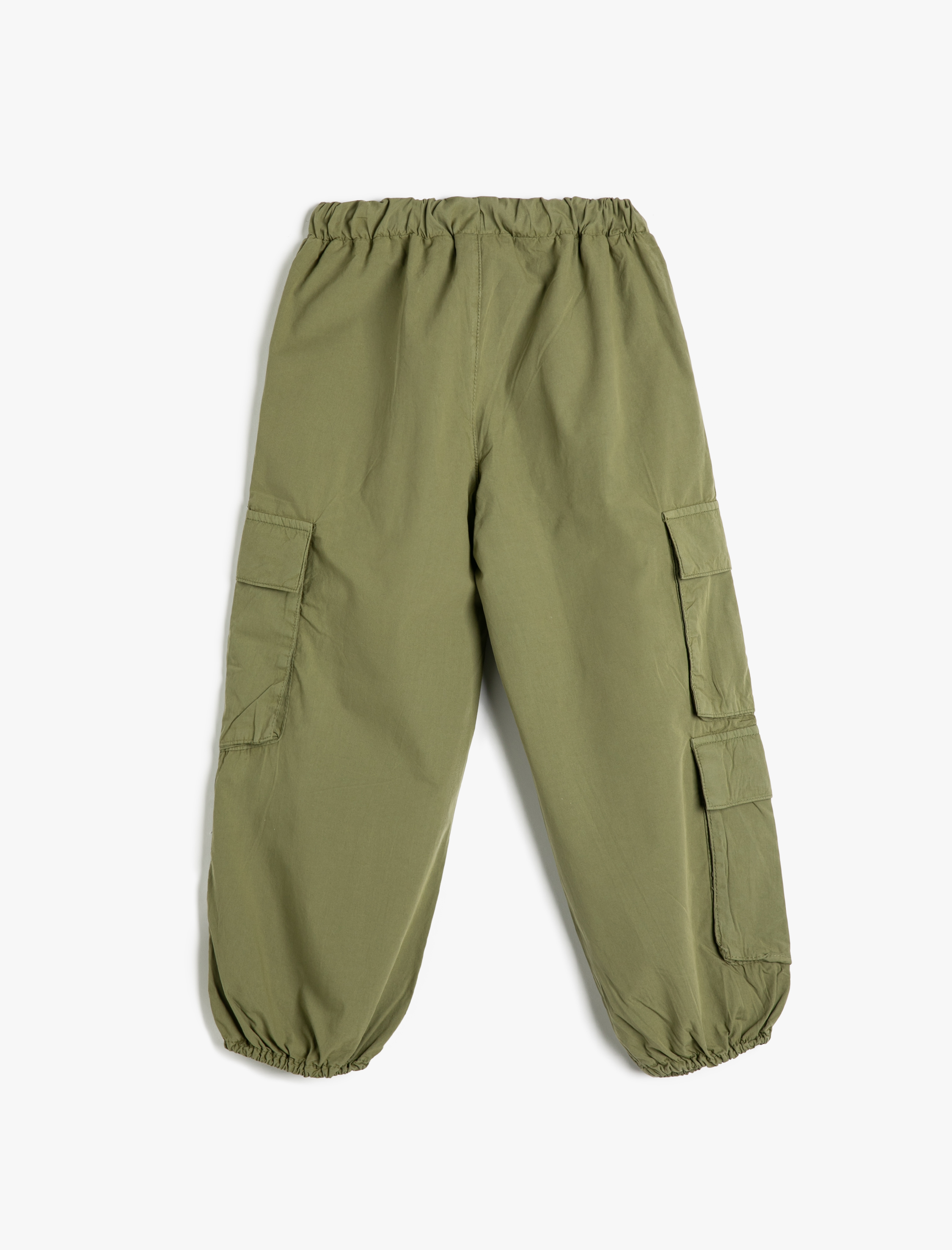  Erkek Çocuk Paraşüt Pantolon Beli Bağlamalı Yanları Cepli Pamuklu