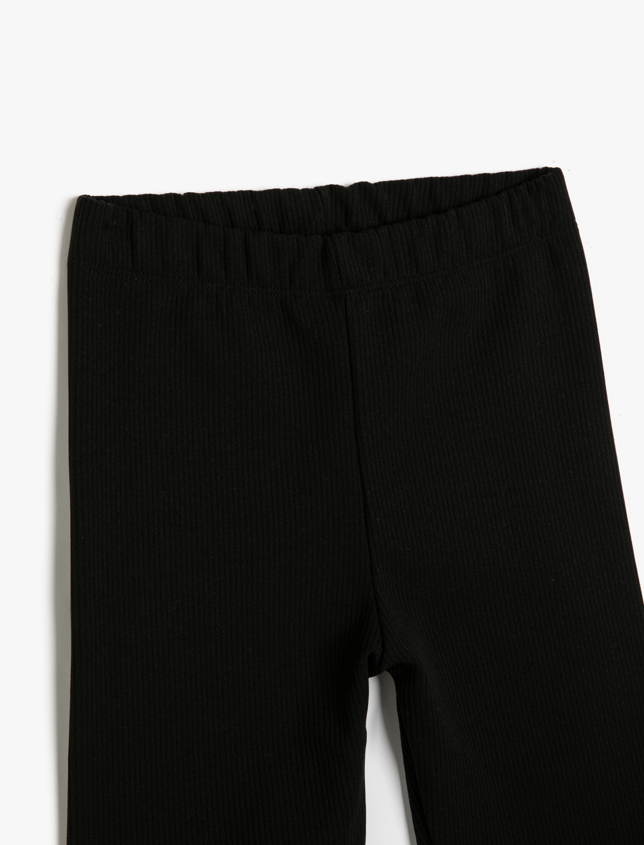  Kız Çocuk Basic Tayt Beli Lastikli Fitilli