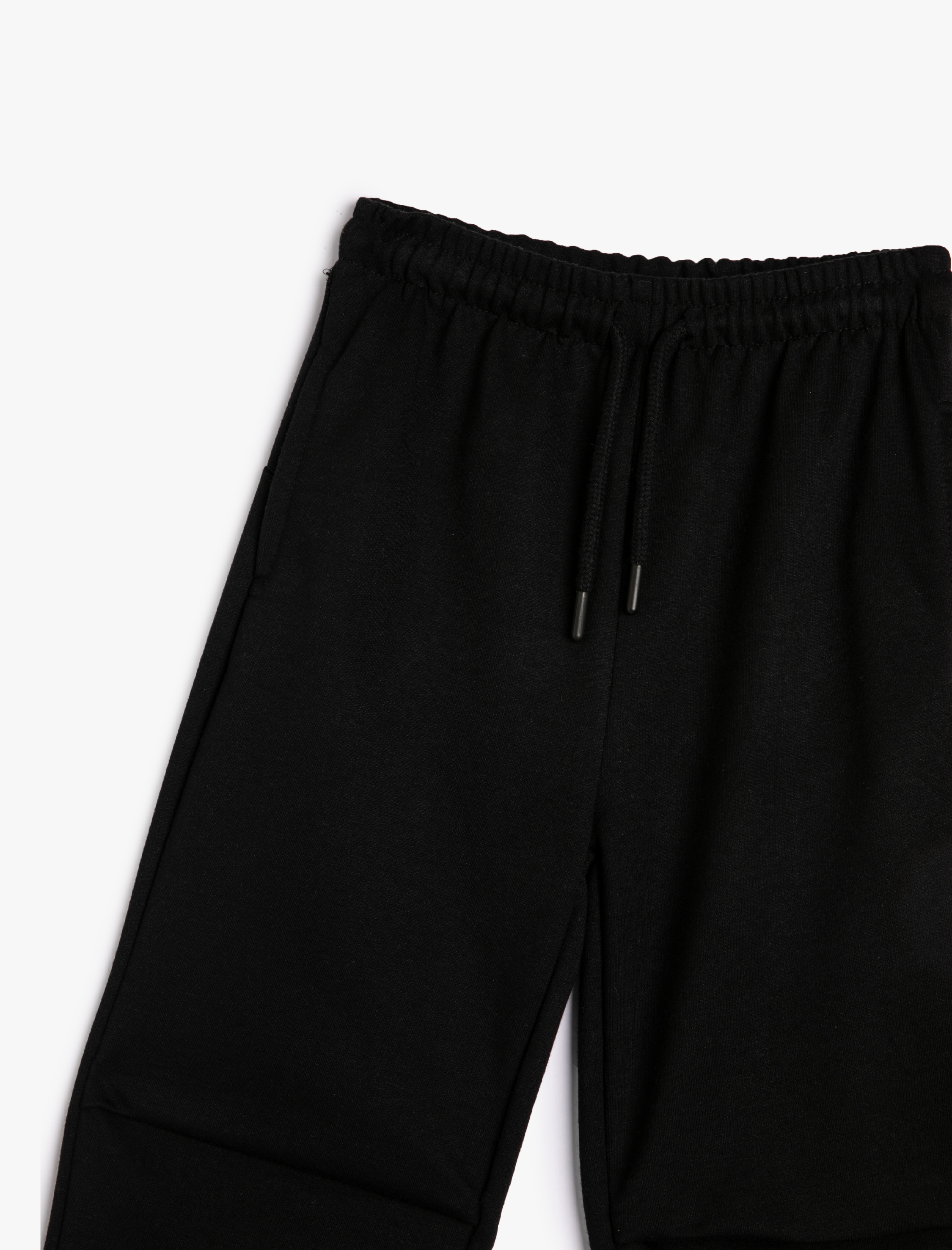  Kız Çocuk Basic Jogger Eşofman Altı Beli Bağlamalı Cepli Kat Detaylı