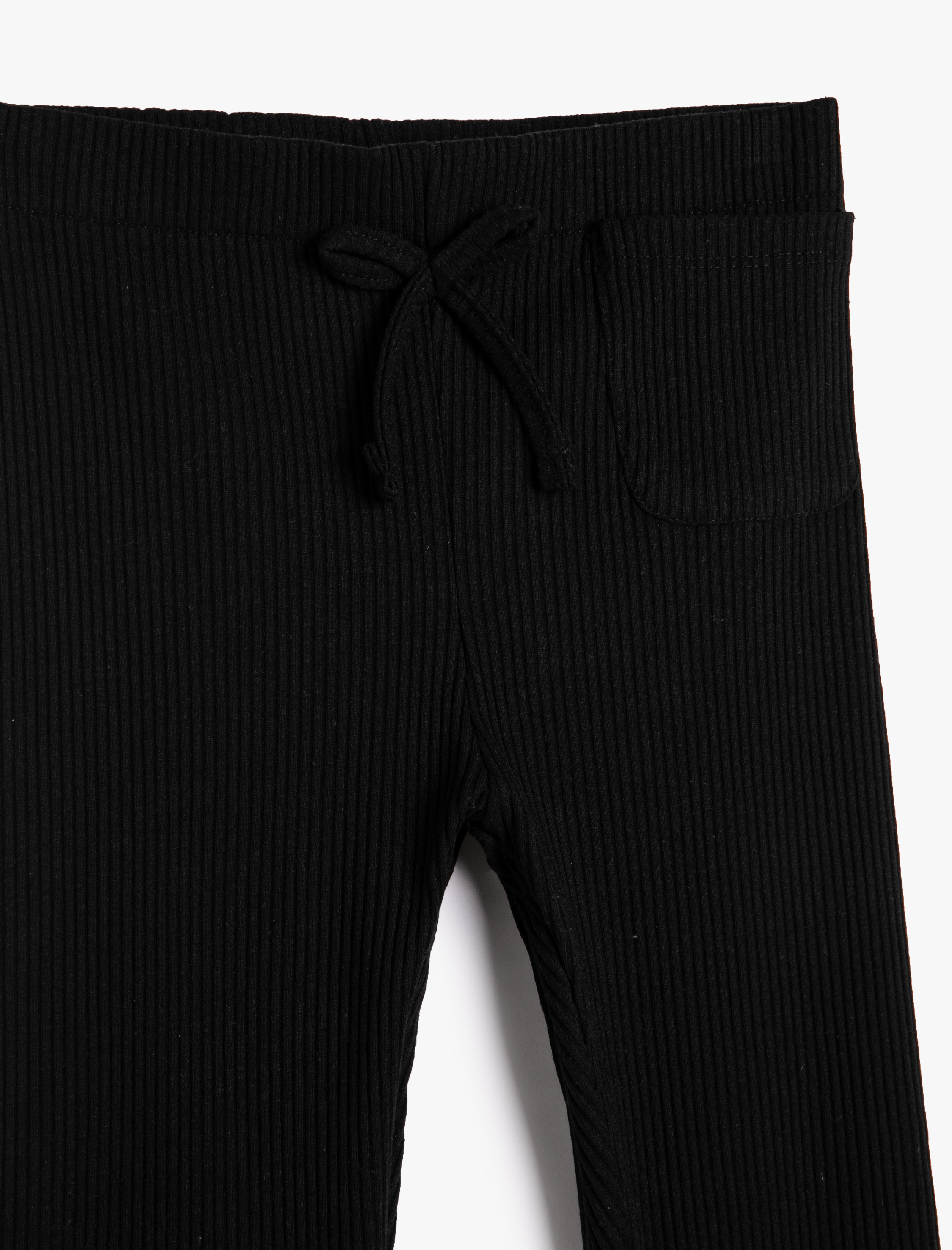  Kız Çocuk Basic Tayt Fiyonk ve Cep Detaylı Kaşkorse