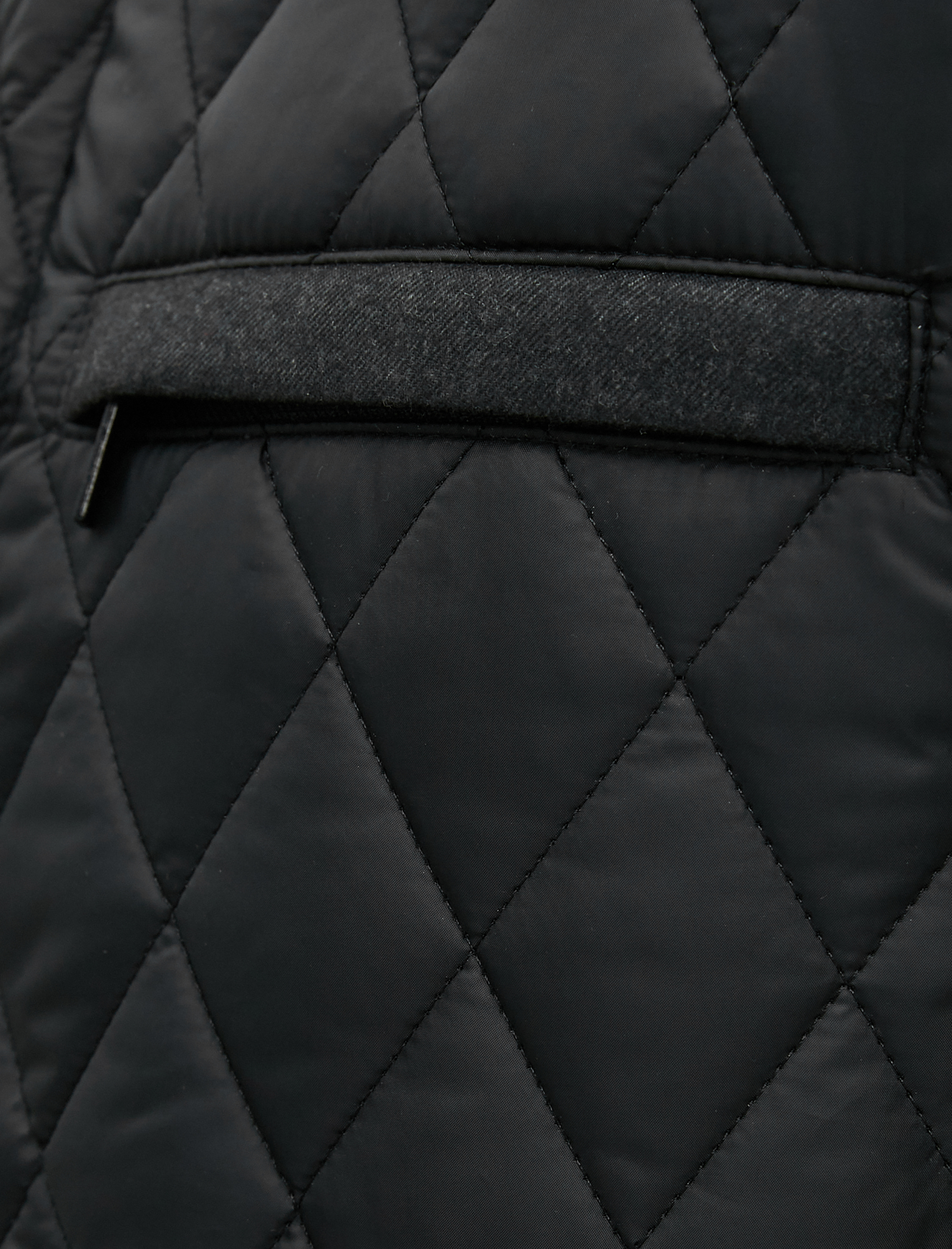   Kapitone Ceket Dik Yaka Çıtçıt Düğmeli Cep Detaylı