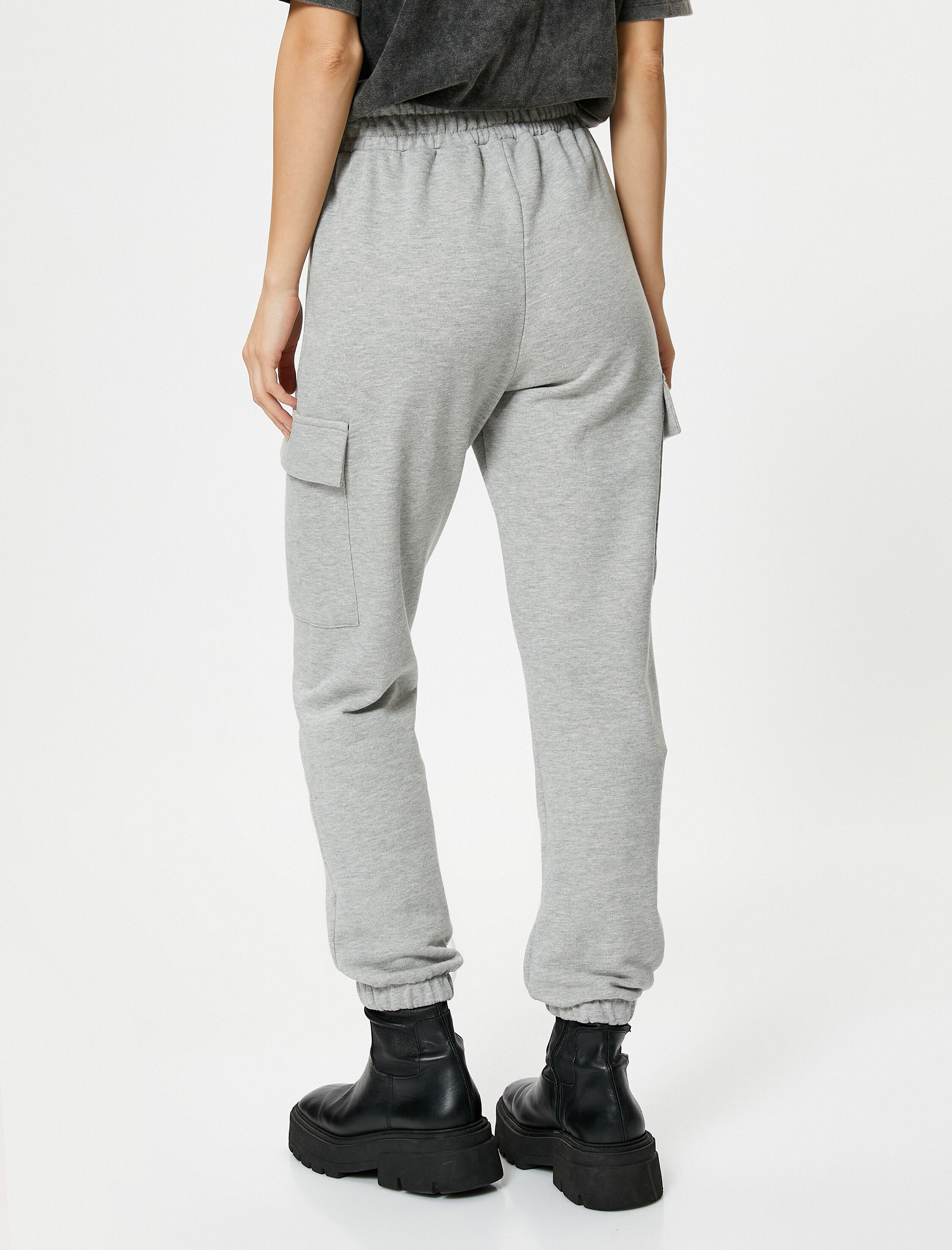 Jogger Eşofman Altı Kargo Cepli Beli Lastikli