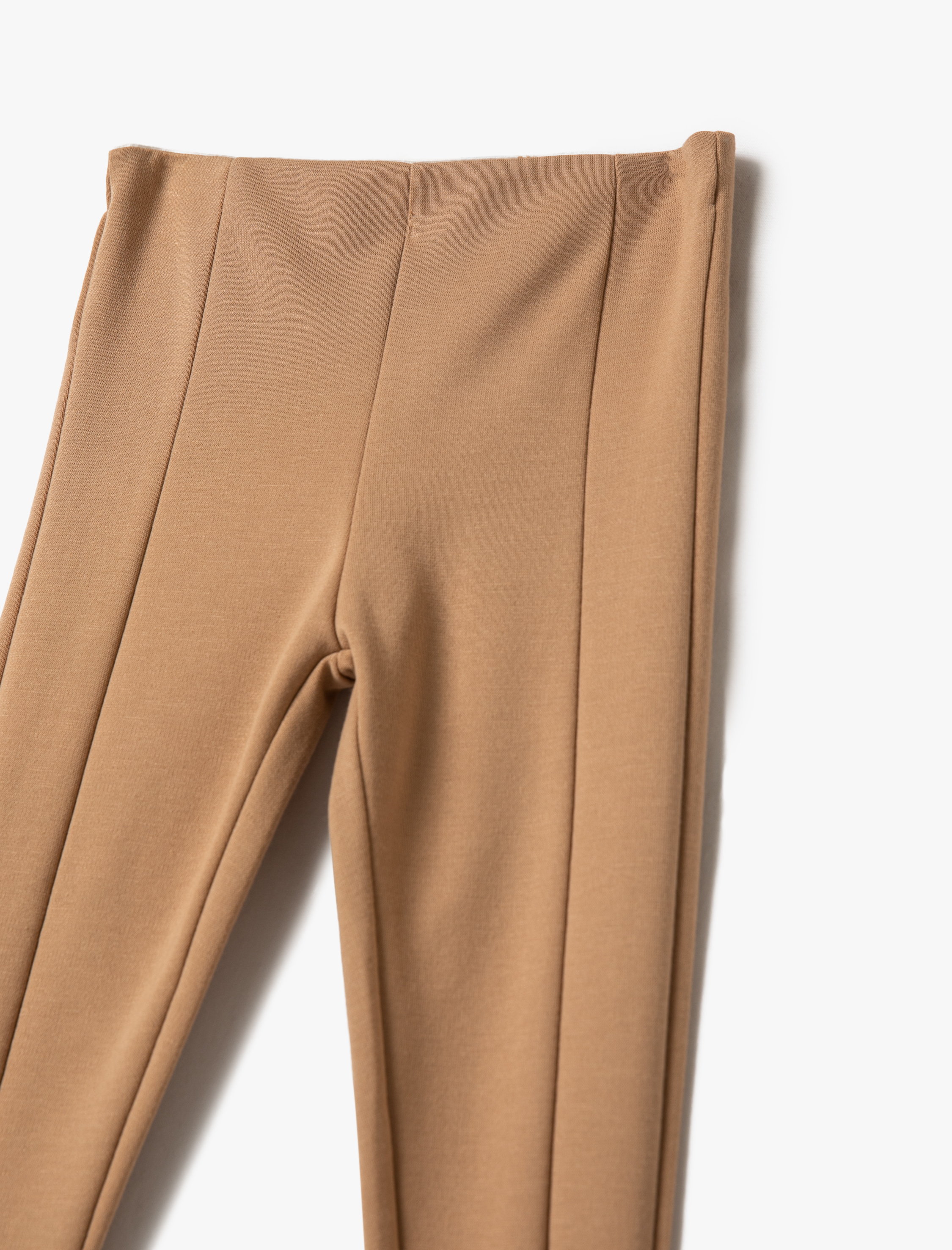 Kız Çocuk Basic Tayt Fitilli Elastik Yüksek Bel