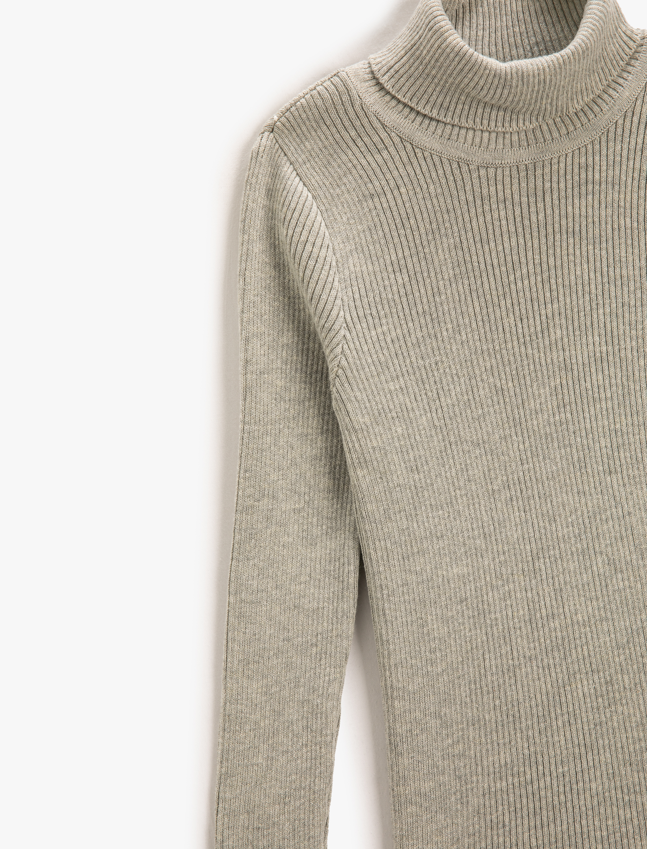 Kız Çocuk Basic Balıkçı Yaka Kazak Ribanalı