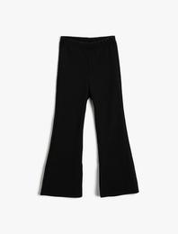 Basic İspanyol Paça Pantolon Ribanalı