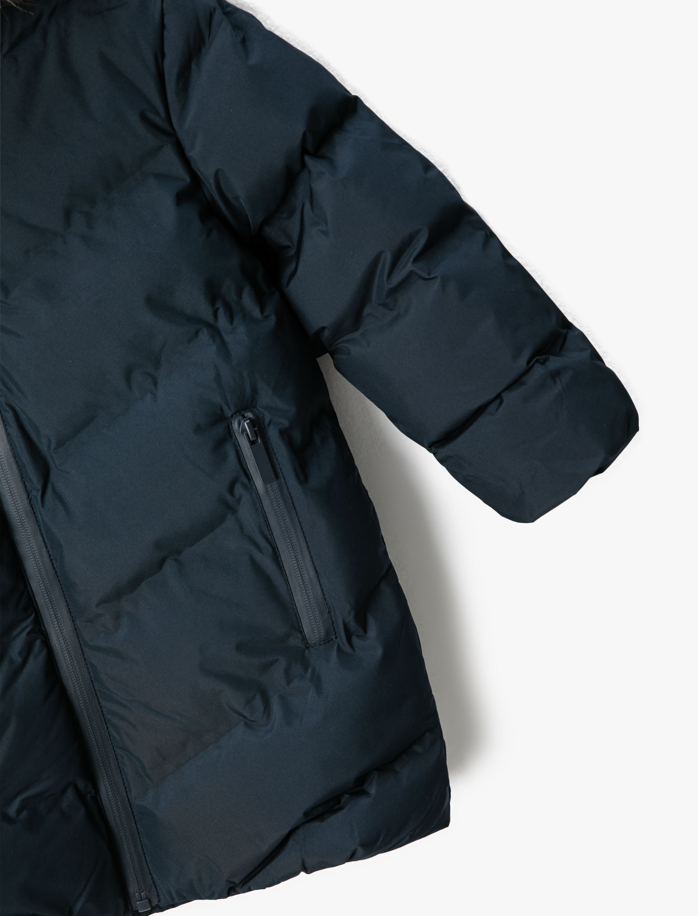  Erkek Çocuk Uzun Şişme Mont Suni Kürk Detaylı Kapşonlu Fermuarlı Cepli