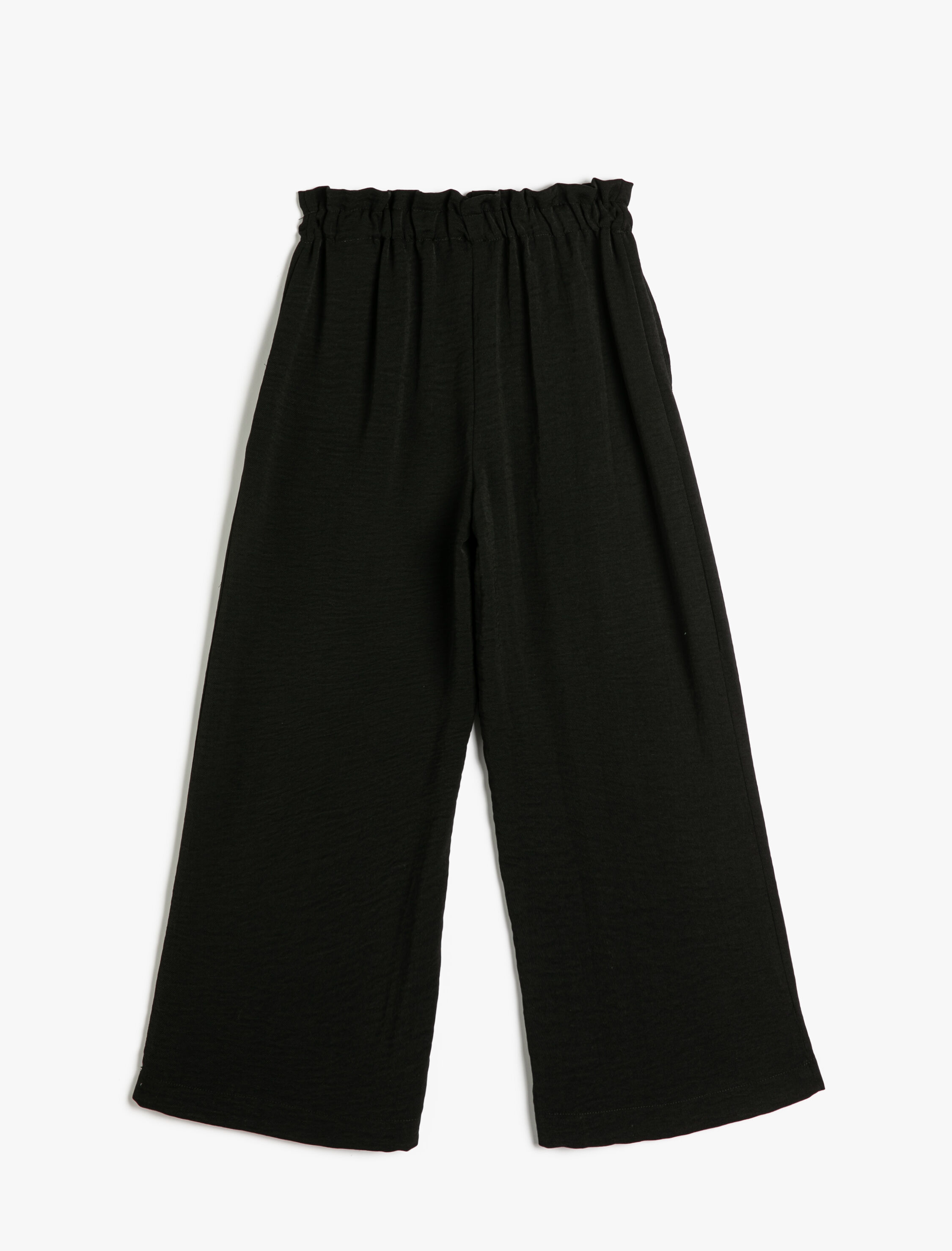  Kız Çocuk Bol Paça Pantolon Beli Lastikli