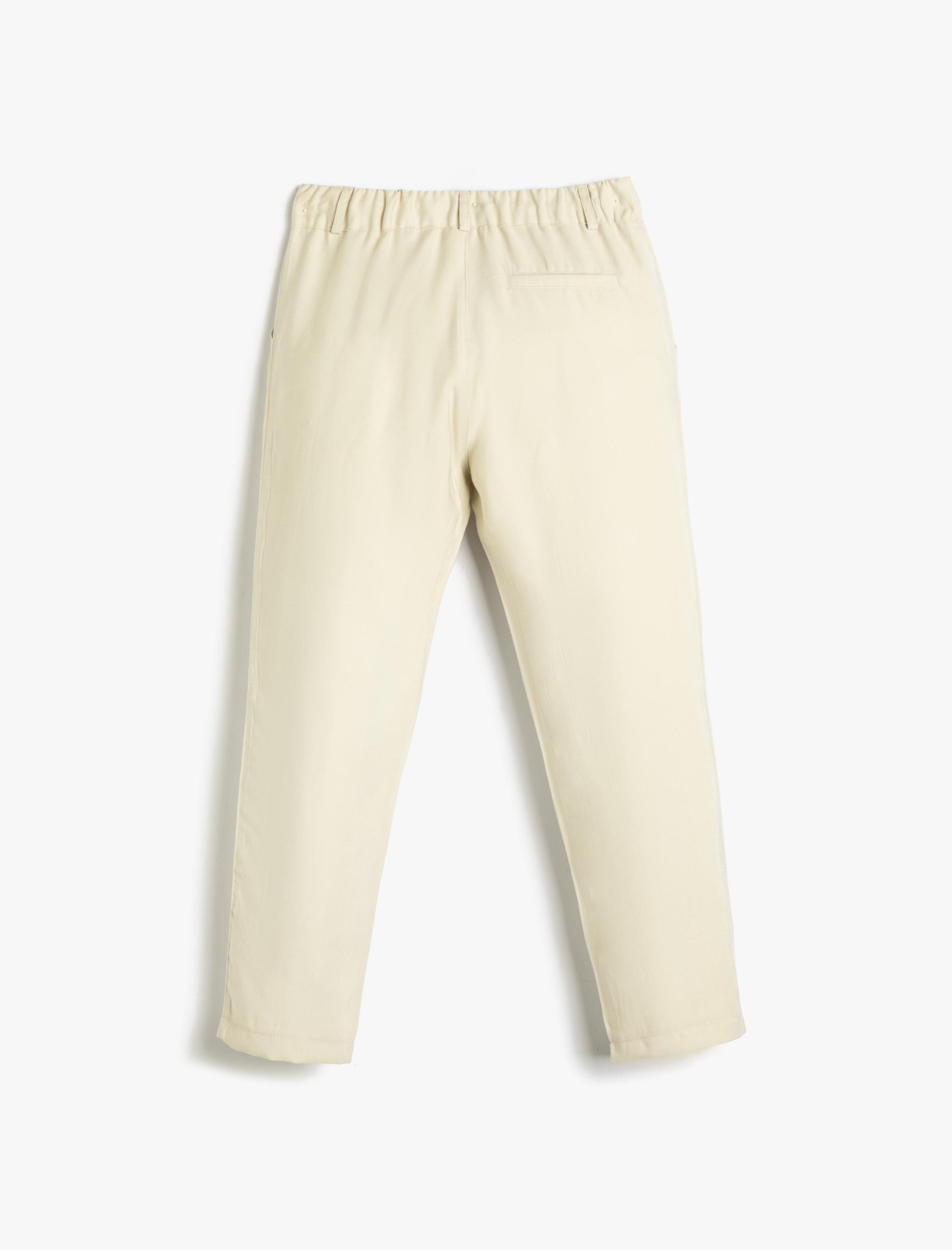  Erkek Çocuk Pantolon Beli Bağlamalı ve Lastikli Cepli Dar Paça