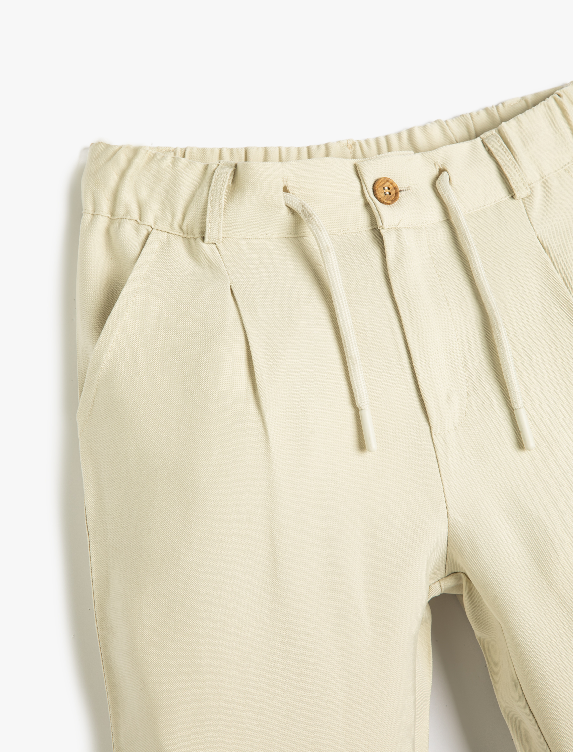  Erkek Çocuk Pantolon Beli Bağlamalı ve Lastikli Cepli Dar Paça